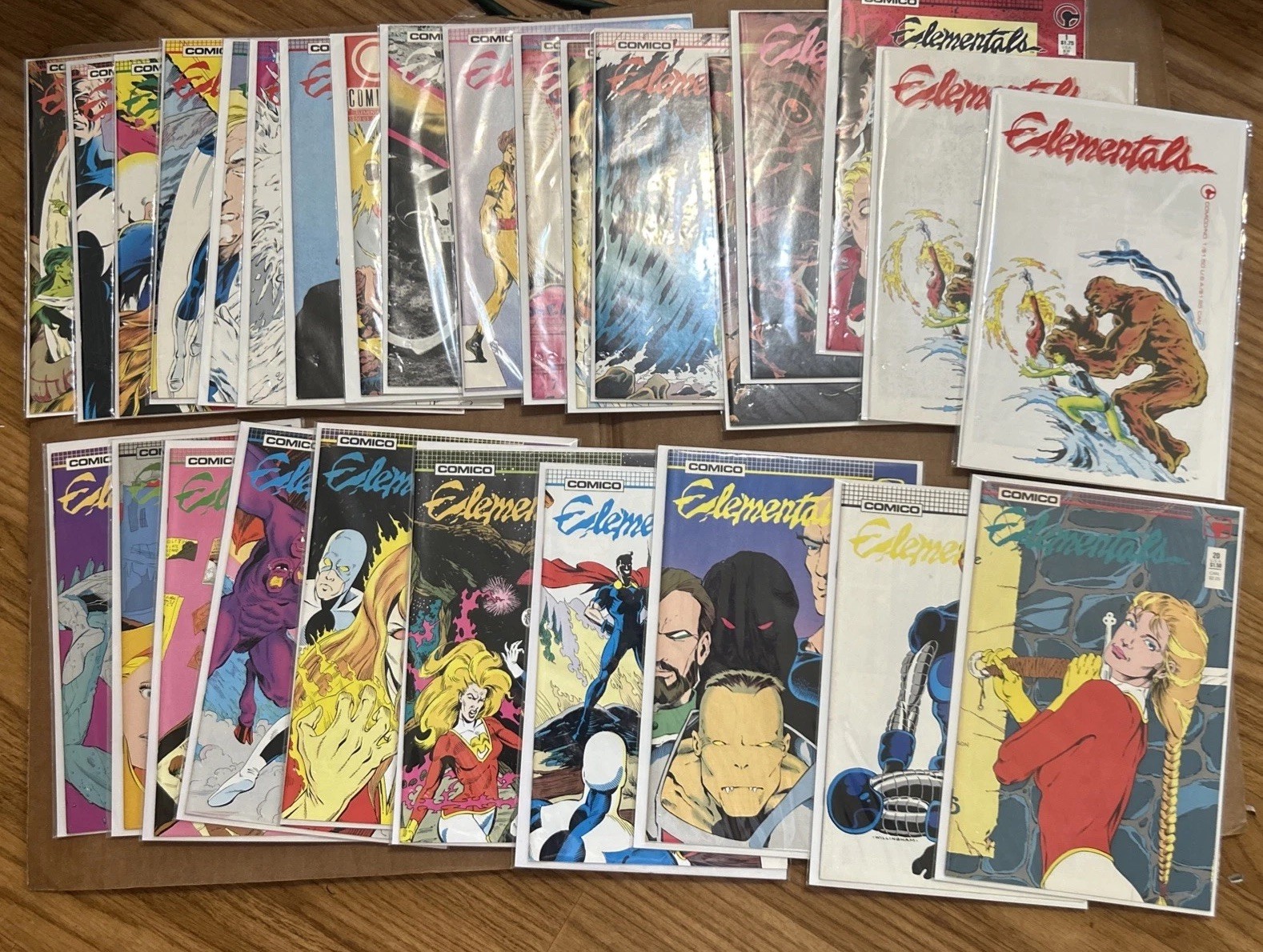 Comico Comics Elementals vol. 1 #1-29 & Elementals Special #1 Missing#4,6,12,&17