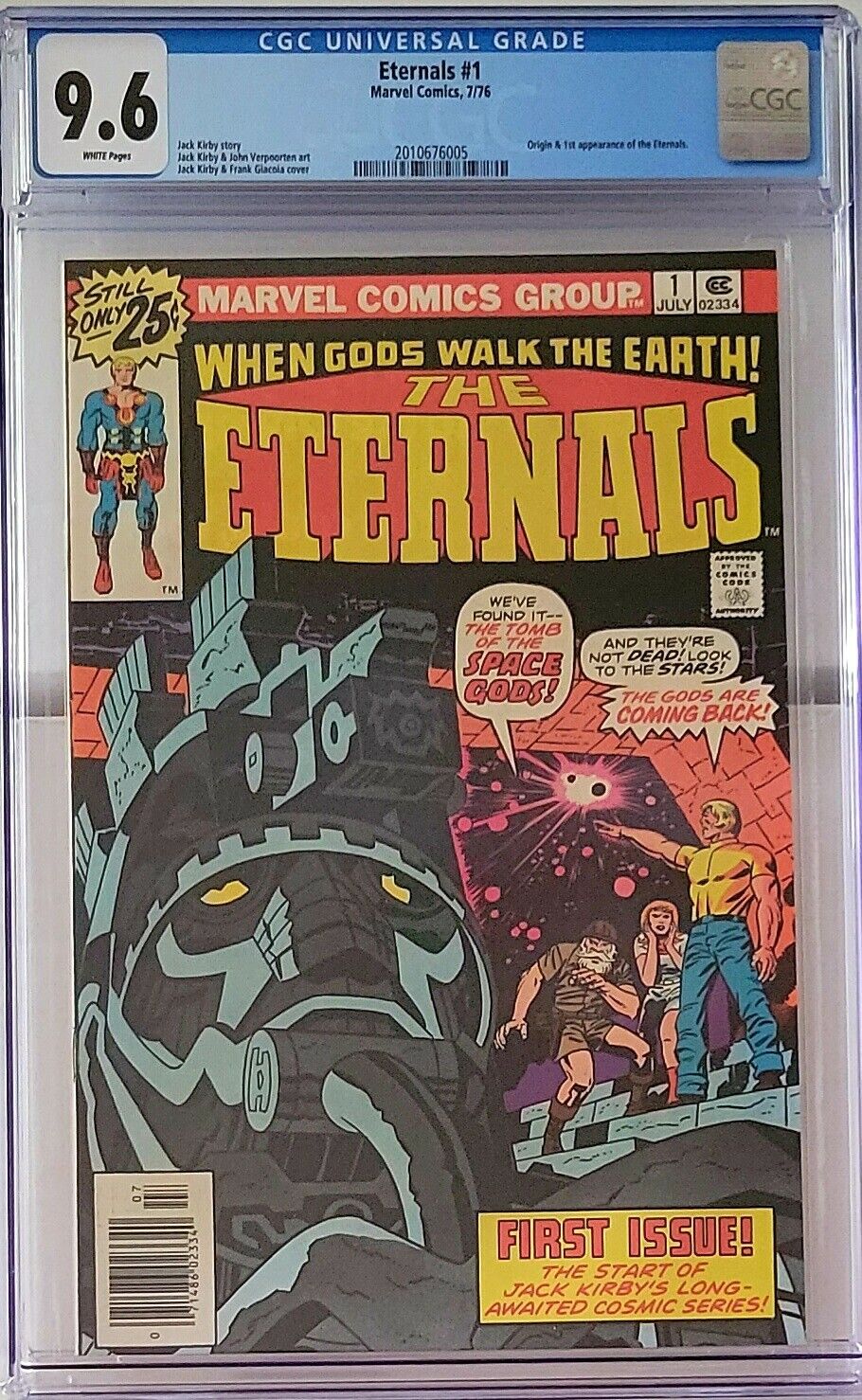 ETERNALS #1 CGC 9.6 MINT (Marvel 1976) 1st Appearance & Origin, Kirby KEY