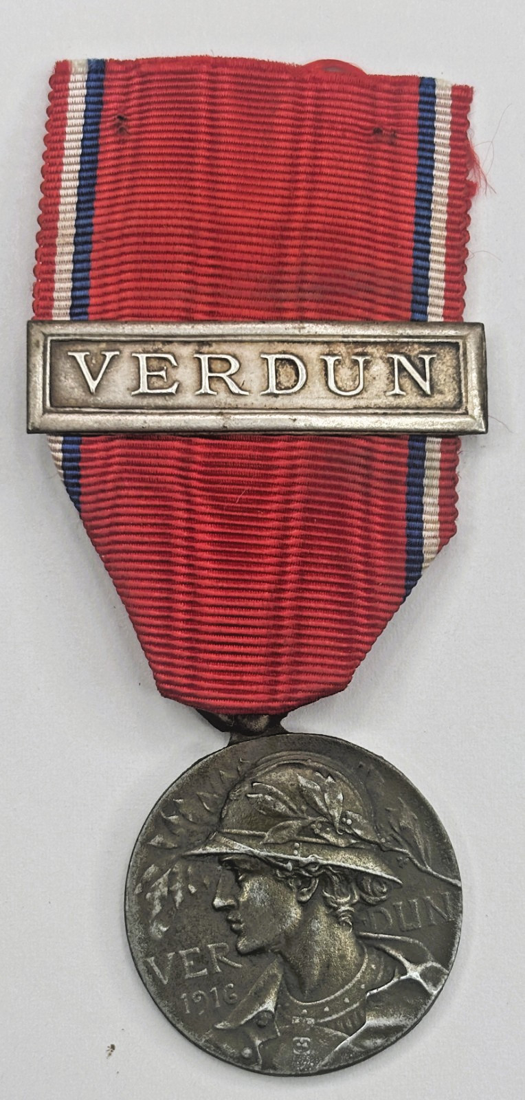 1916 WWI VERDUN MEDAL w/BAR 30mm PRUDHOMME VERSION