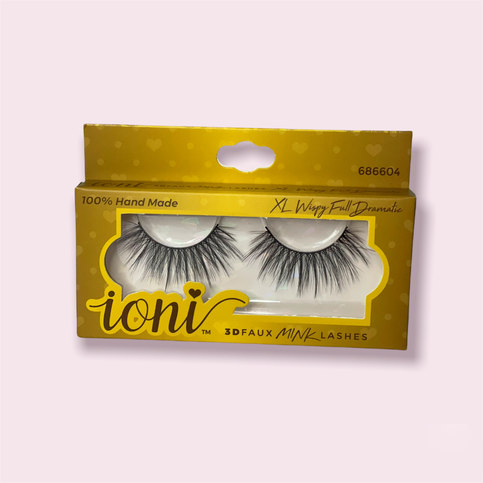 ioni 3D faux mink lashes - XL Wispy Full Dramatic - 100% Hand Made 686604