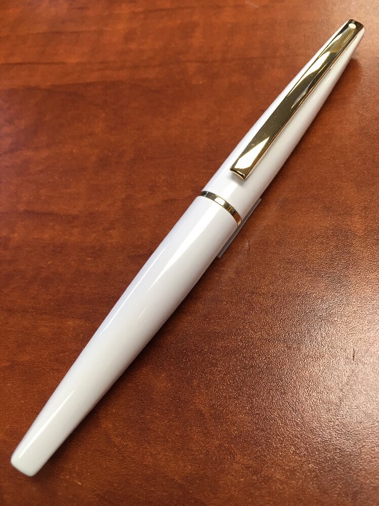 Sheaffer Taranis White Lightning Roller Ball Pen -- PEN ONLY / NO INK REFILL
