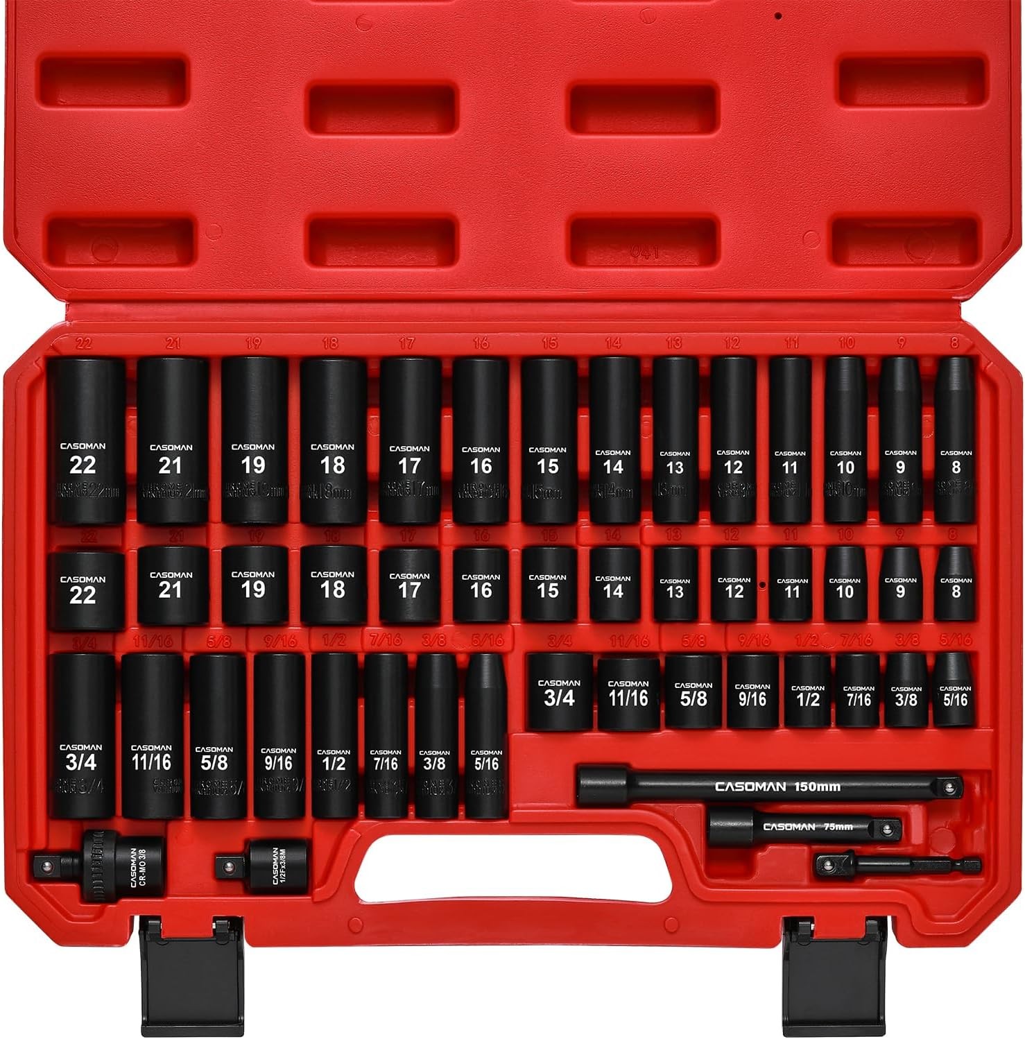 3/8 In. 49 Piece Milwaukee 6 Point Impact Socket Ratchet Drive and Metric Set 3/8 In. 49 Piece Milwaukee 6 Point Impact Socket Ratchet Drive and Metric Set