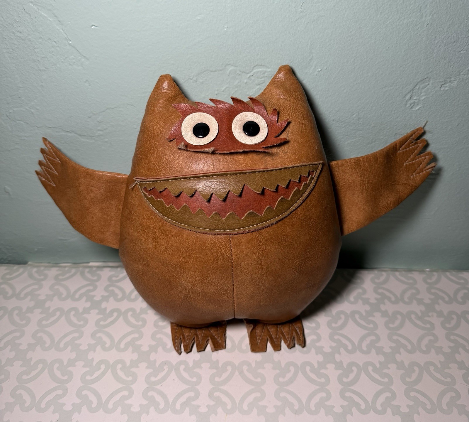 Vintage 1960's Nauga Monster Doll By Naugahyde Uniroyal Please Read