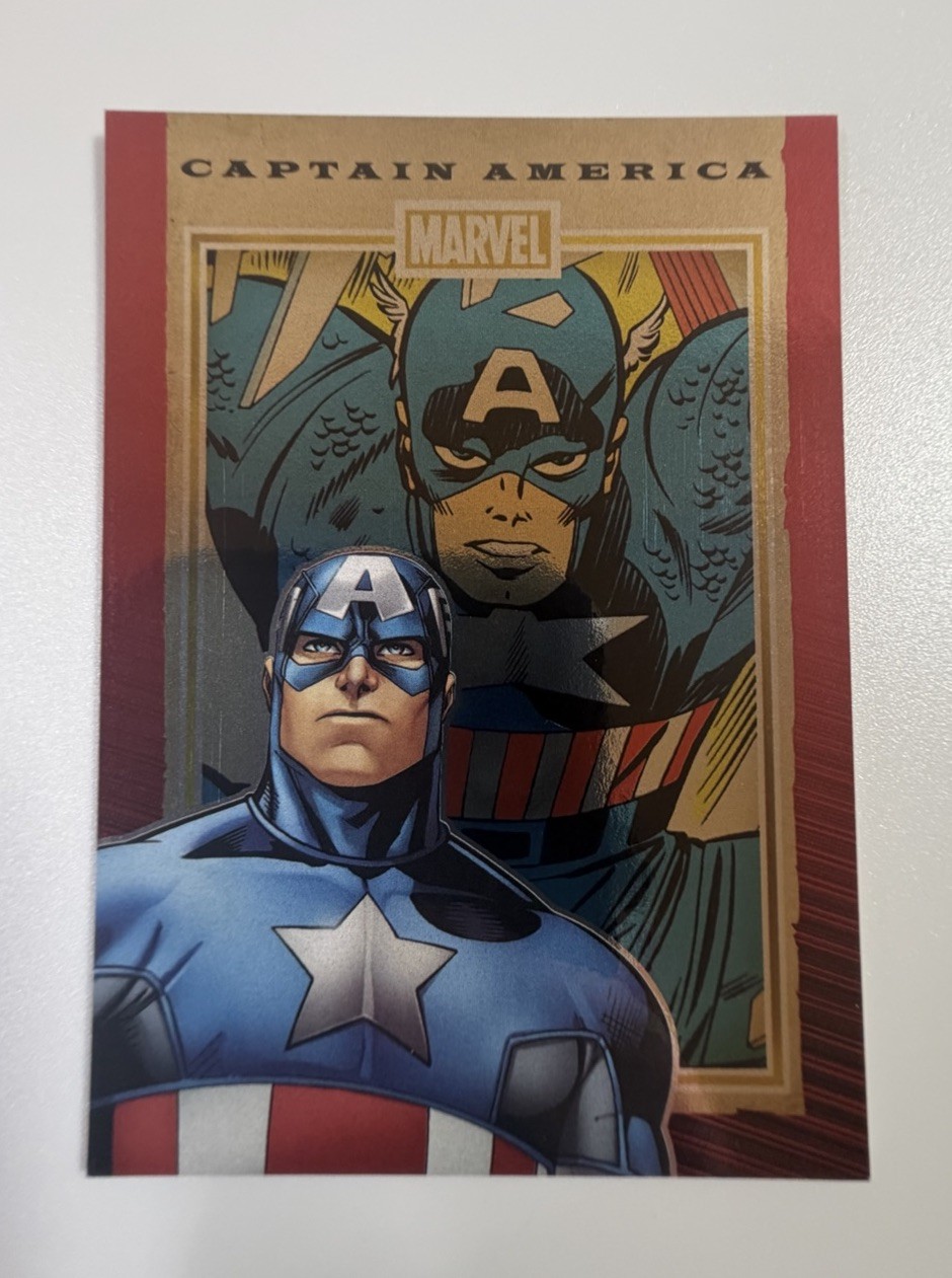 2014 Rittenhouse Marvel 75th Anniversary Captain America Ruby /50