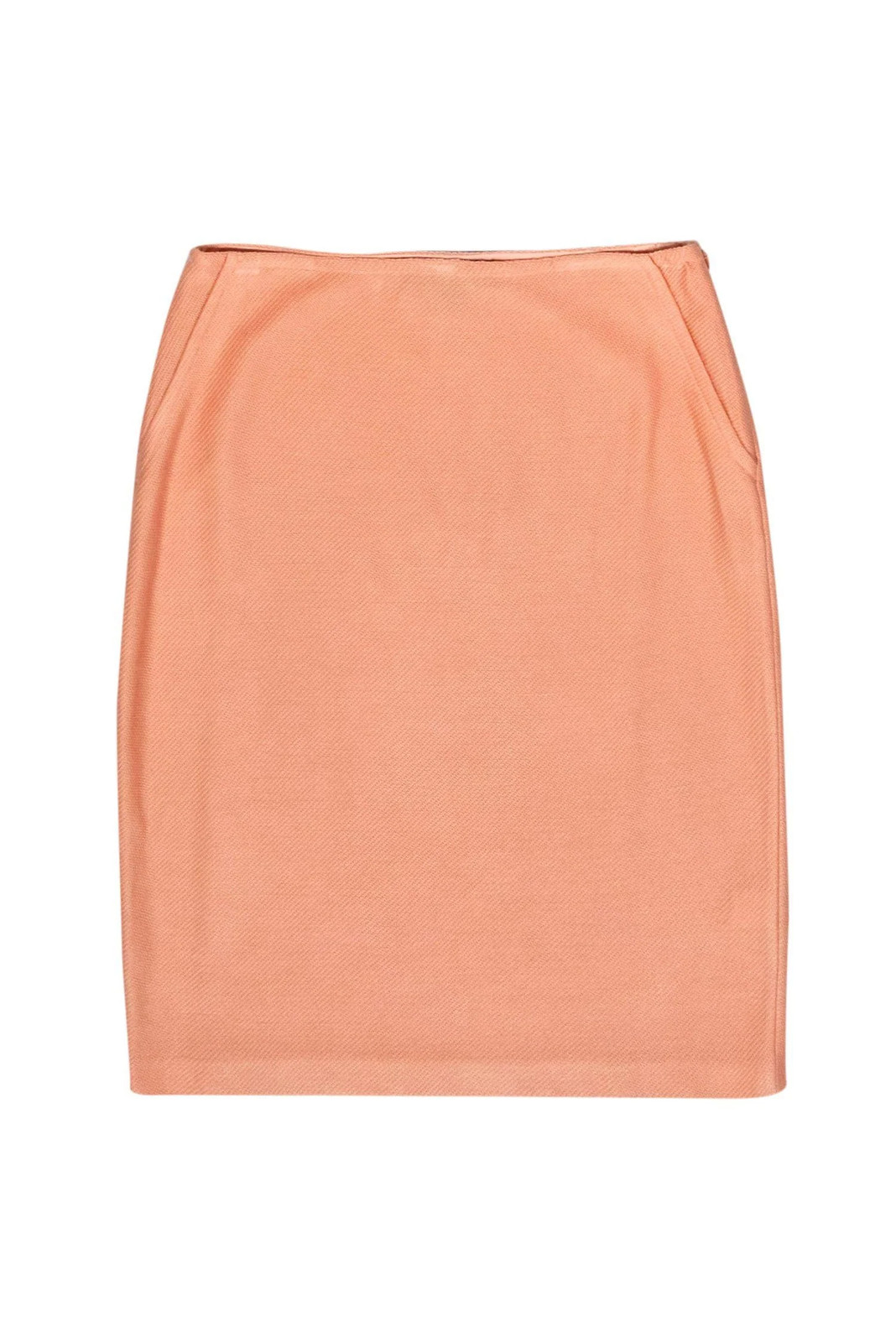 St. John - Peach Woven Pencil Skirt Sz 6