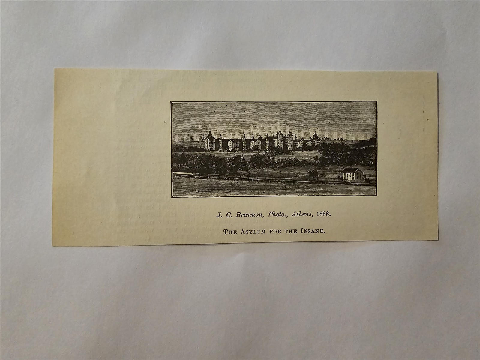 The Asylum for the Insane 1886 1900 Ohio Krehbiel Print Picture
