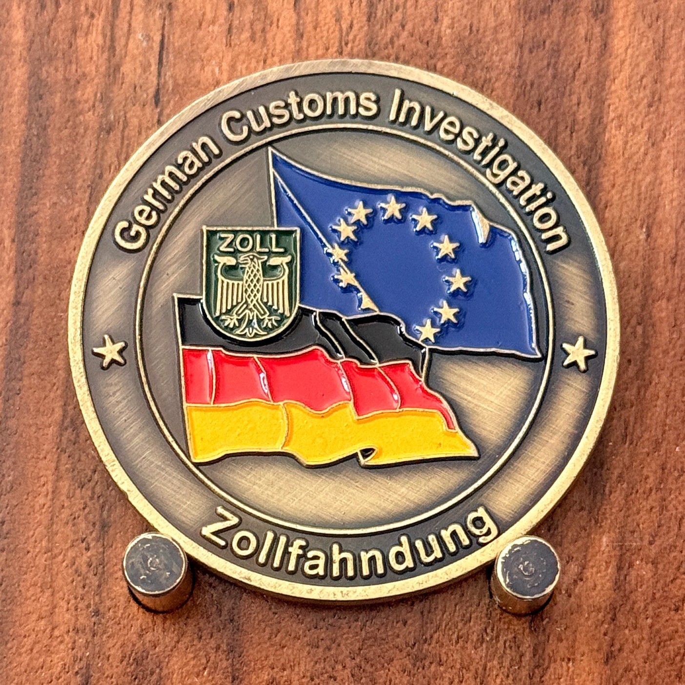 German Customs Zollfahndung Frankfurt Double Sided Challenge Coin  M#36