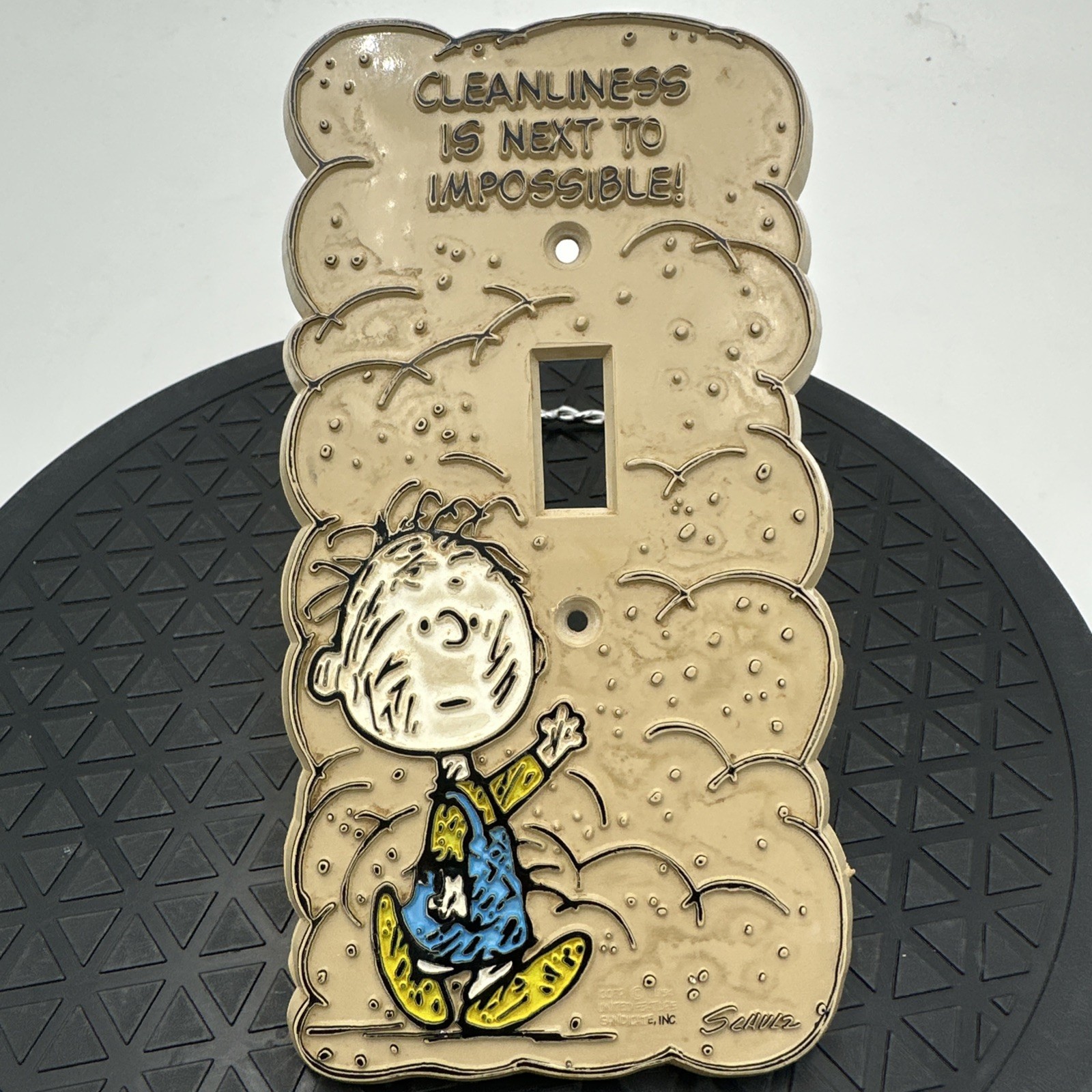 Peanuts Snoopy Light Switch Plate Linus Vintage 1954