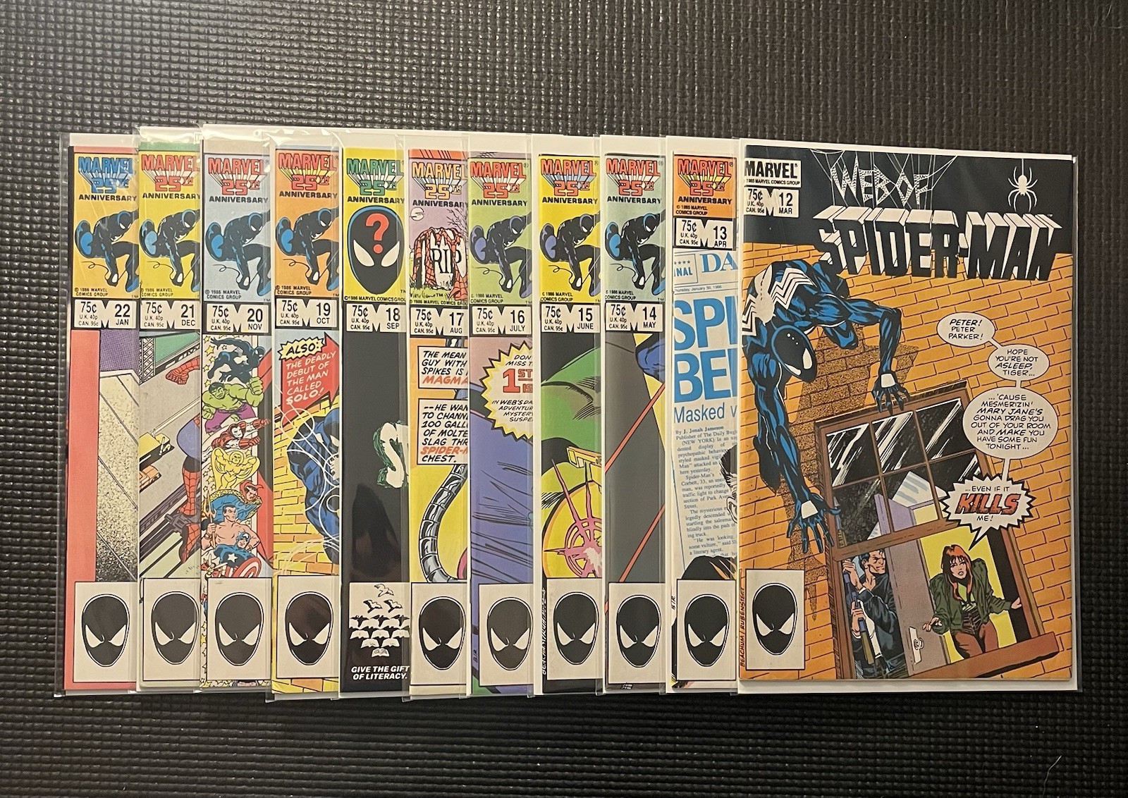 Web of Spider-Man 12-22 NM March 1986 - January 1987 11 Comics  