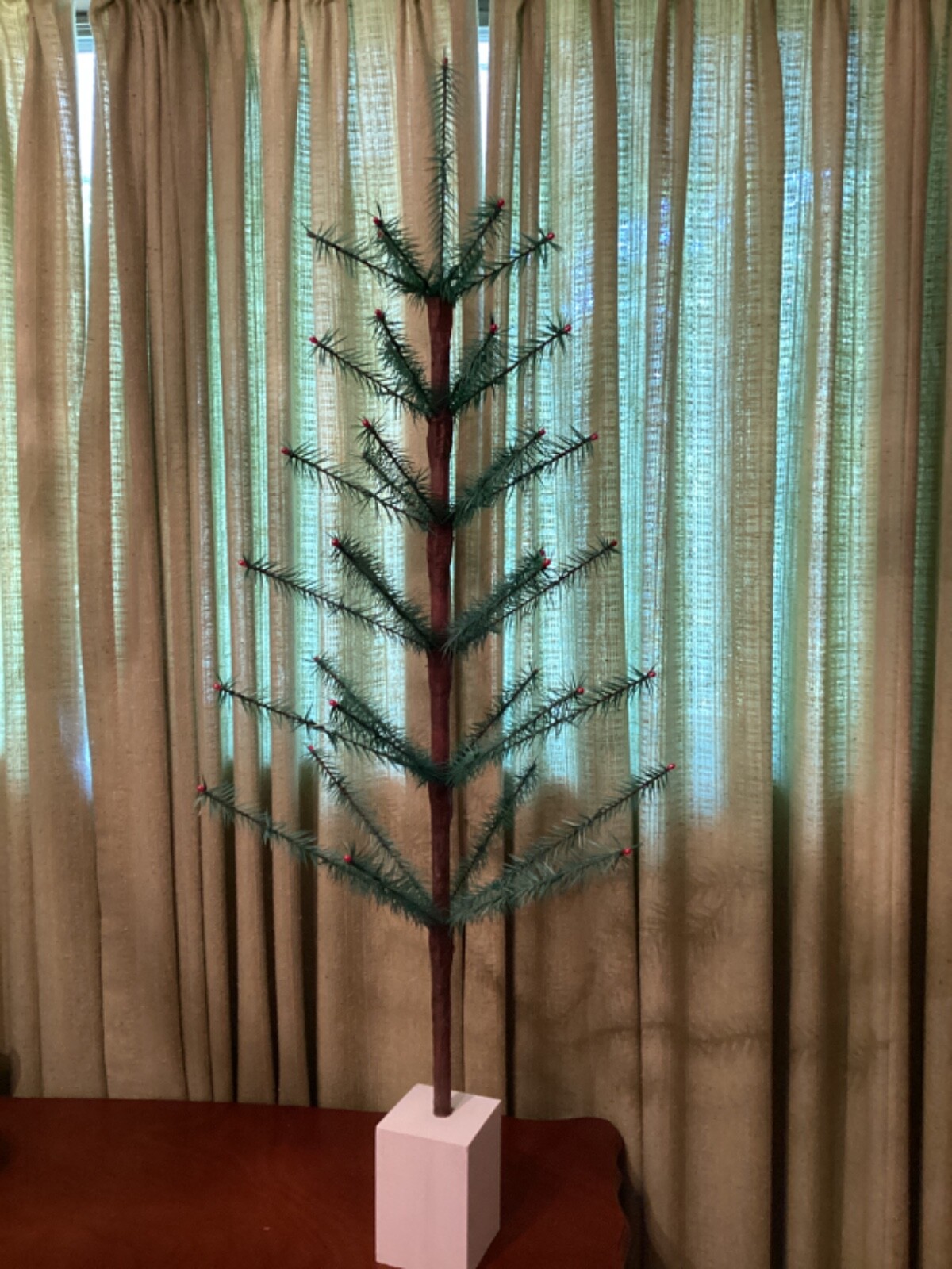 SALE 3.5 ft SOFT SAPLING CRUELTY FREE GREEN Feather Tree 😹🥳we’ll make it