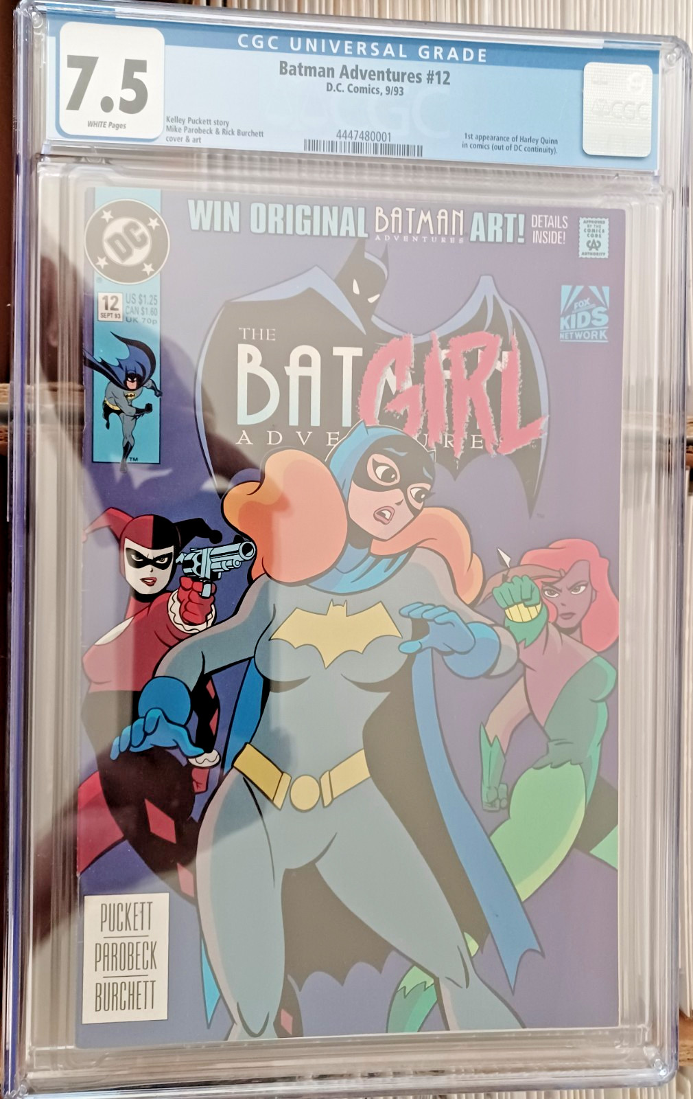 Batman Adventures #12, CGC 7.5, Very Fine, 1st/First Appearance of Harley Quinn