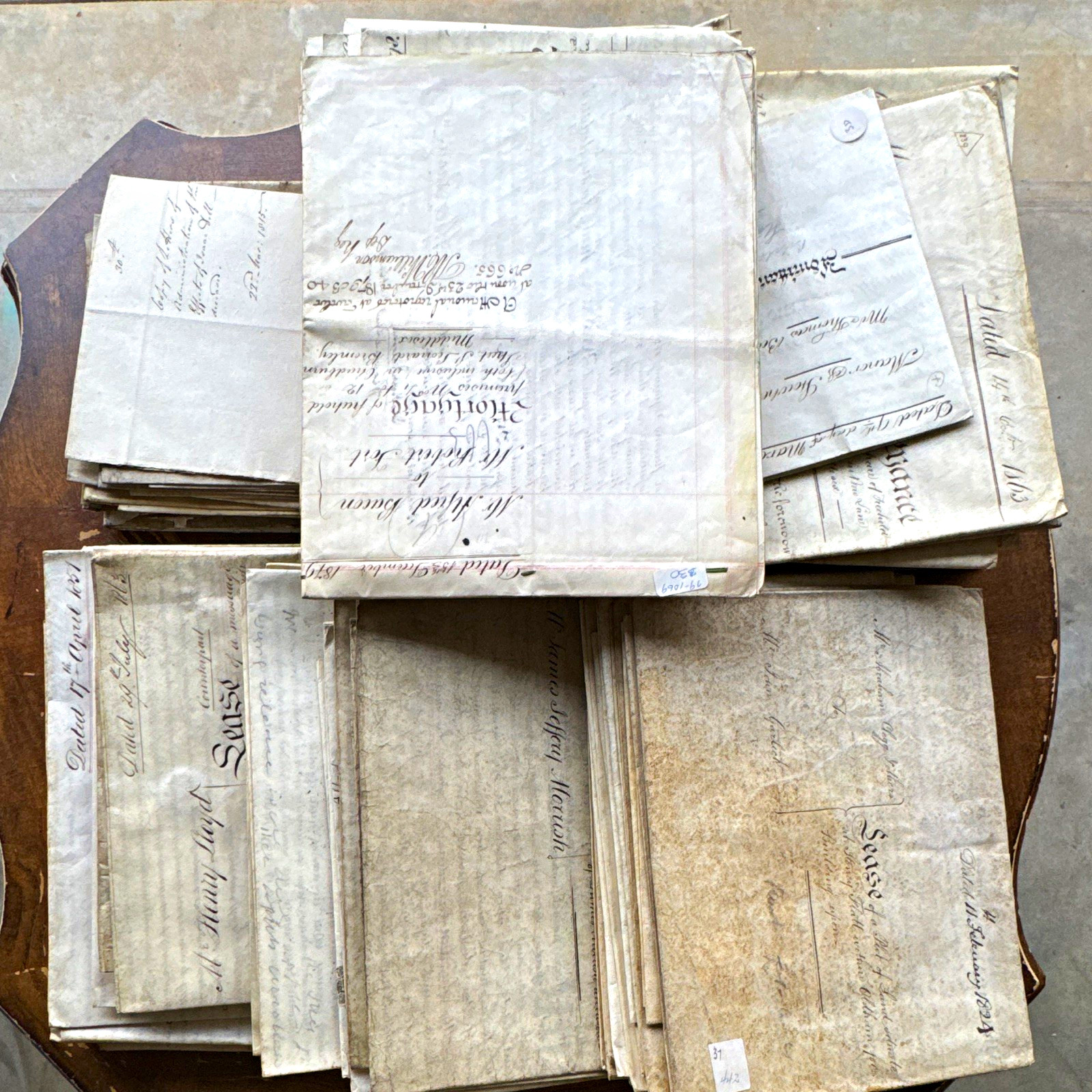 Mega Lot of 72 Antique English Legal Documents 1815–1905 Indentures Wills Deeds