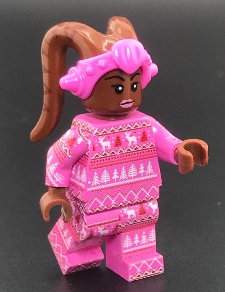 Twi\'lek Dancer Custom Printed Christmas Pajamas on official Lego Parts Star Wars