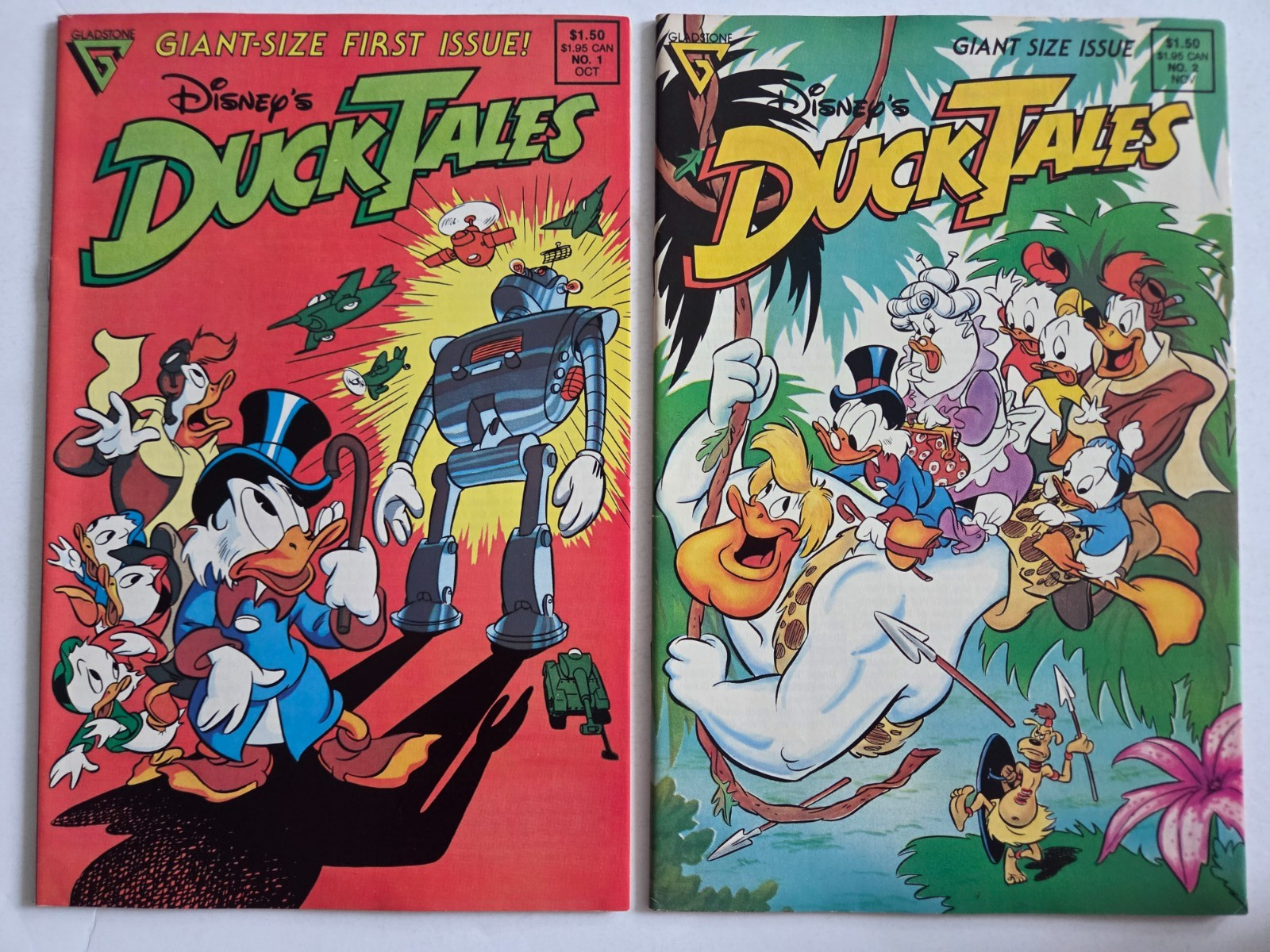 DISNEY\'S DUCKTALES SET OF 10 GEMSTONE COMICS 1988 NEAR FULL SET Ranging #1-13