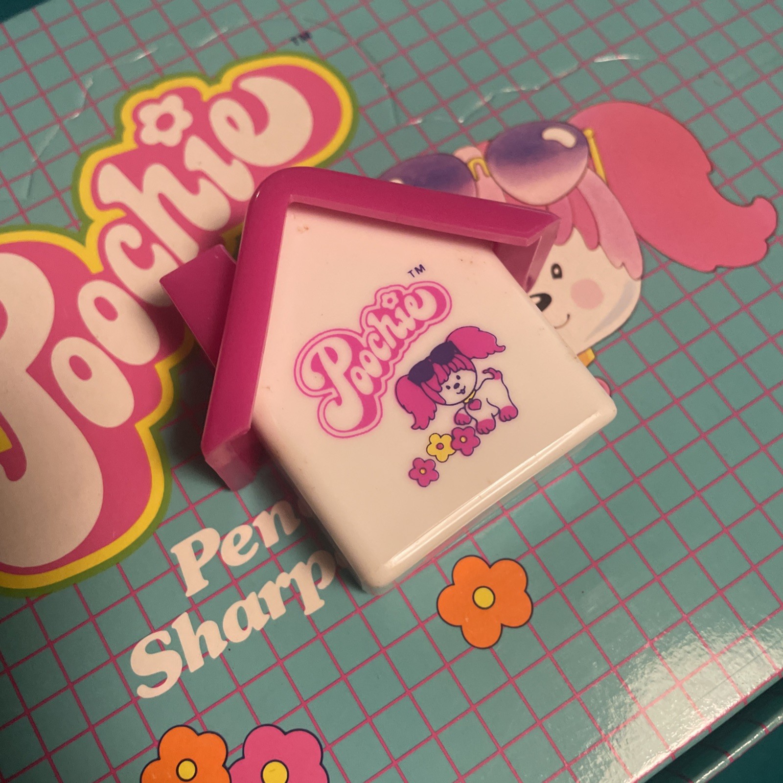 Poochie Pink Poodle Dog Vintage 1982 Sharpener School Supplies Mattel