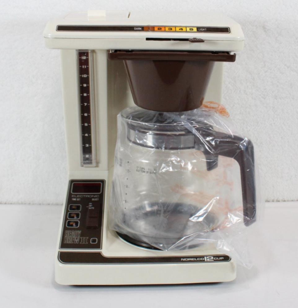 Vintage Norelco 12 Cup Ready Brew II HB 5192B New Without Box