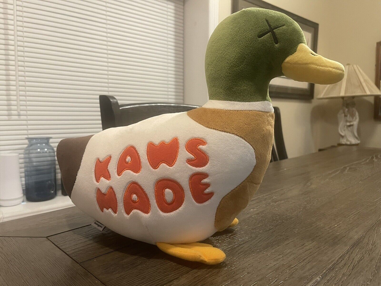 KAWS  x Human Made Duck Plush Doll  Color: Green F/S 🦆 Beautiful Condition