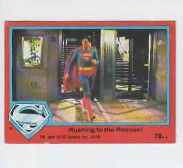 Superman  Trading Cards singles 1978 Topps U-Pick  8D4-1