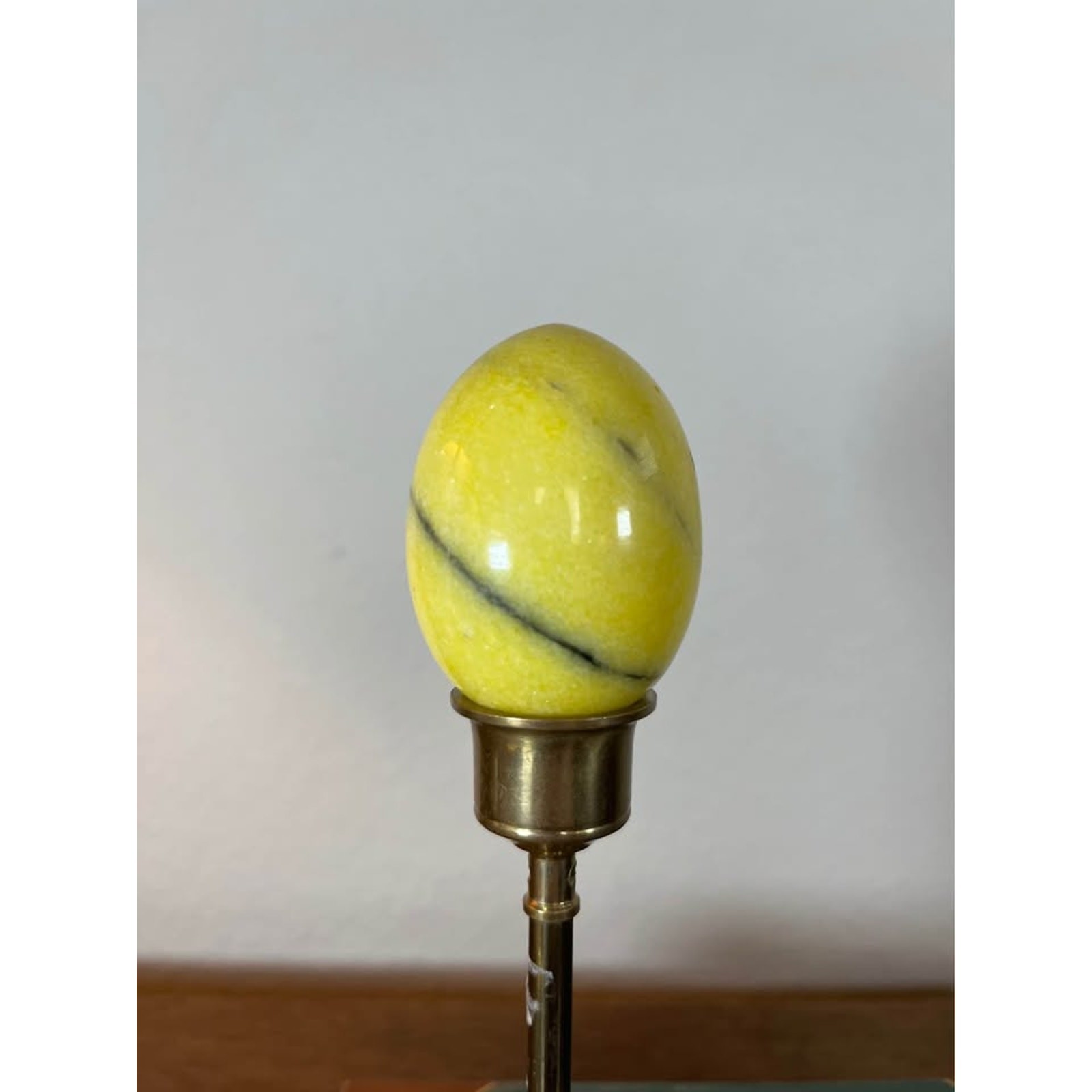 Vintage Yellow Stone Egg