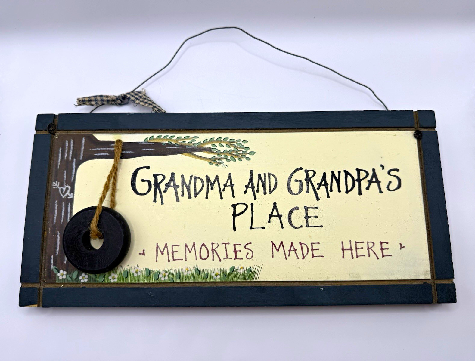 Vintage “Grandma and Grandpa’s Place” Memories Made Here” Wooden Sign