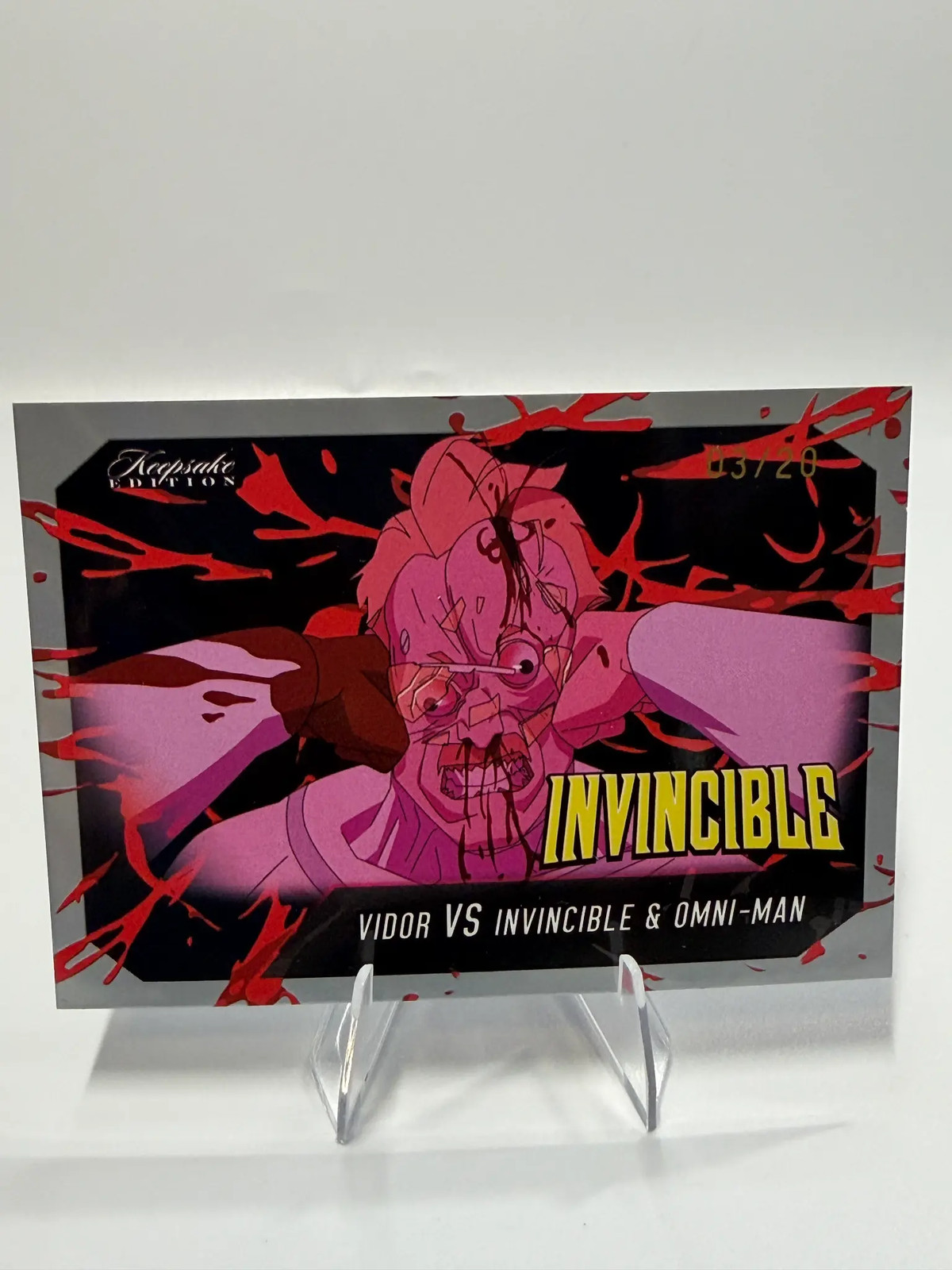 2026 Invincible #284 Vidor vs Invincible Omni-Man 13/20 Free Pack Included
