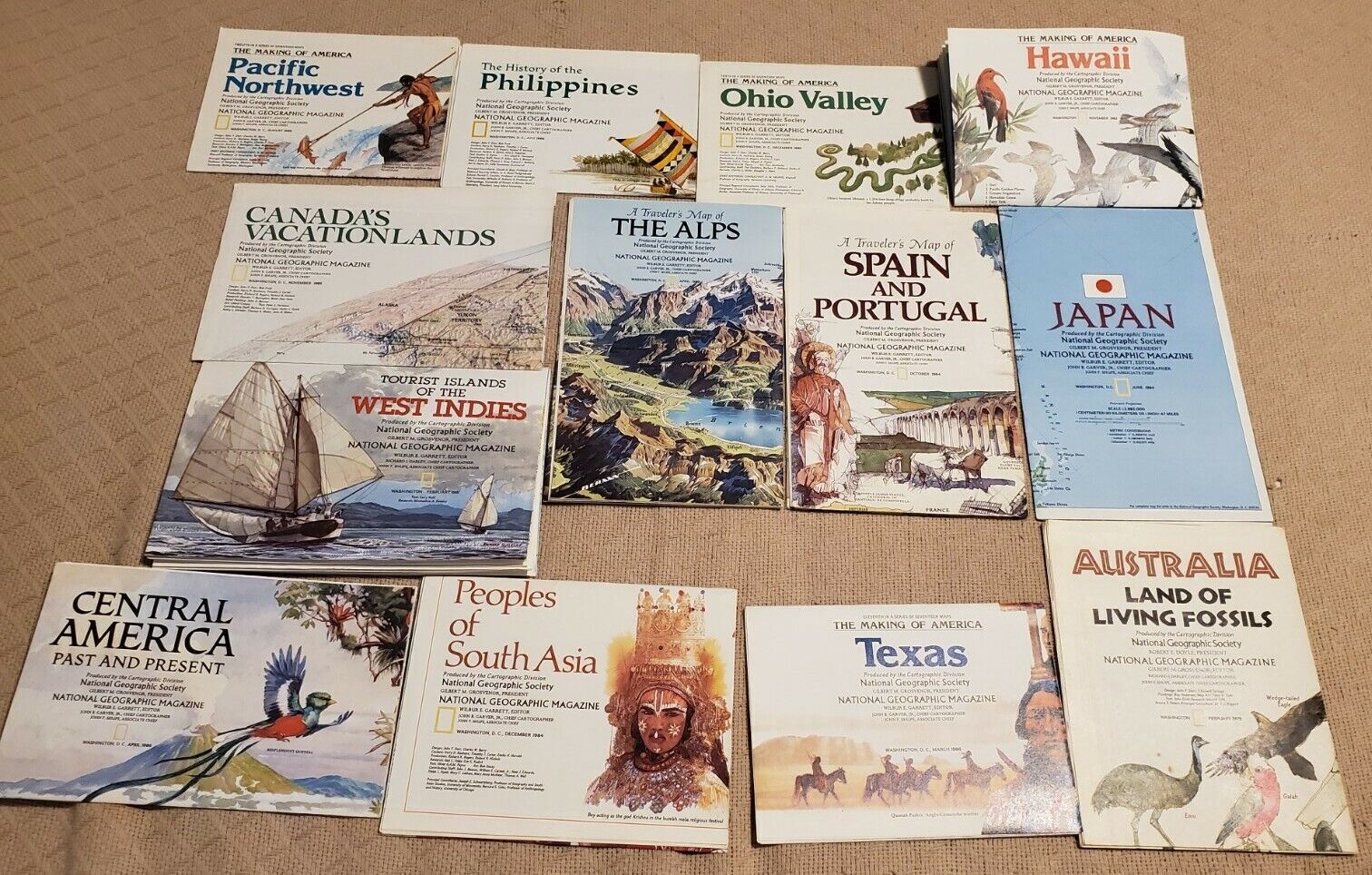 National Geographic Map Lot 12 Maps