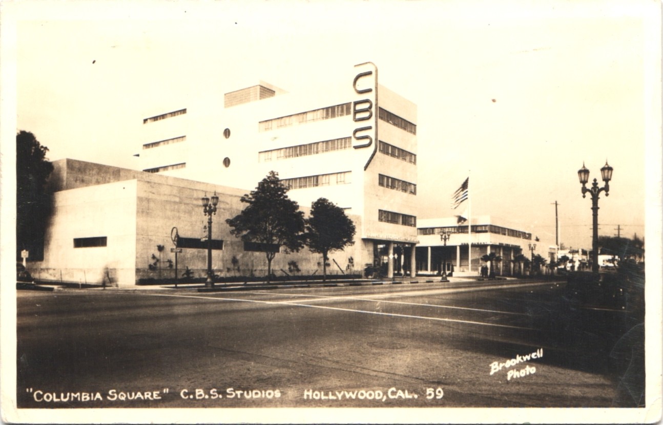 CBS STUDIOS COLUMBIA SQUARE hollywood ca. real photo postcard rppc. california CBS STUDIOS COLUMBIA SQUARE hollywood ca. real photo postcard rppc. california