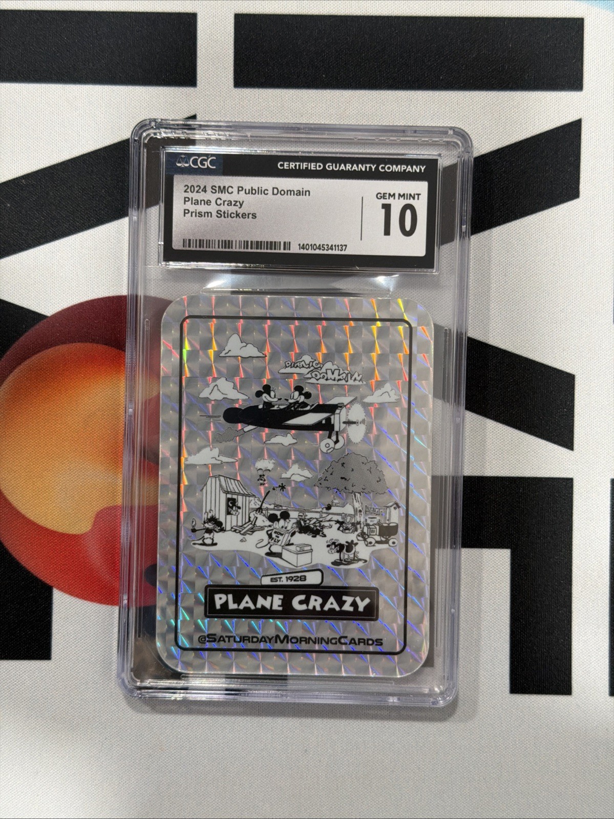 Saturday Morning Cards SMC 2024 Plane Crazy Mickey Mouse Prism Holo CGC 10 ✨