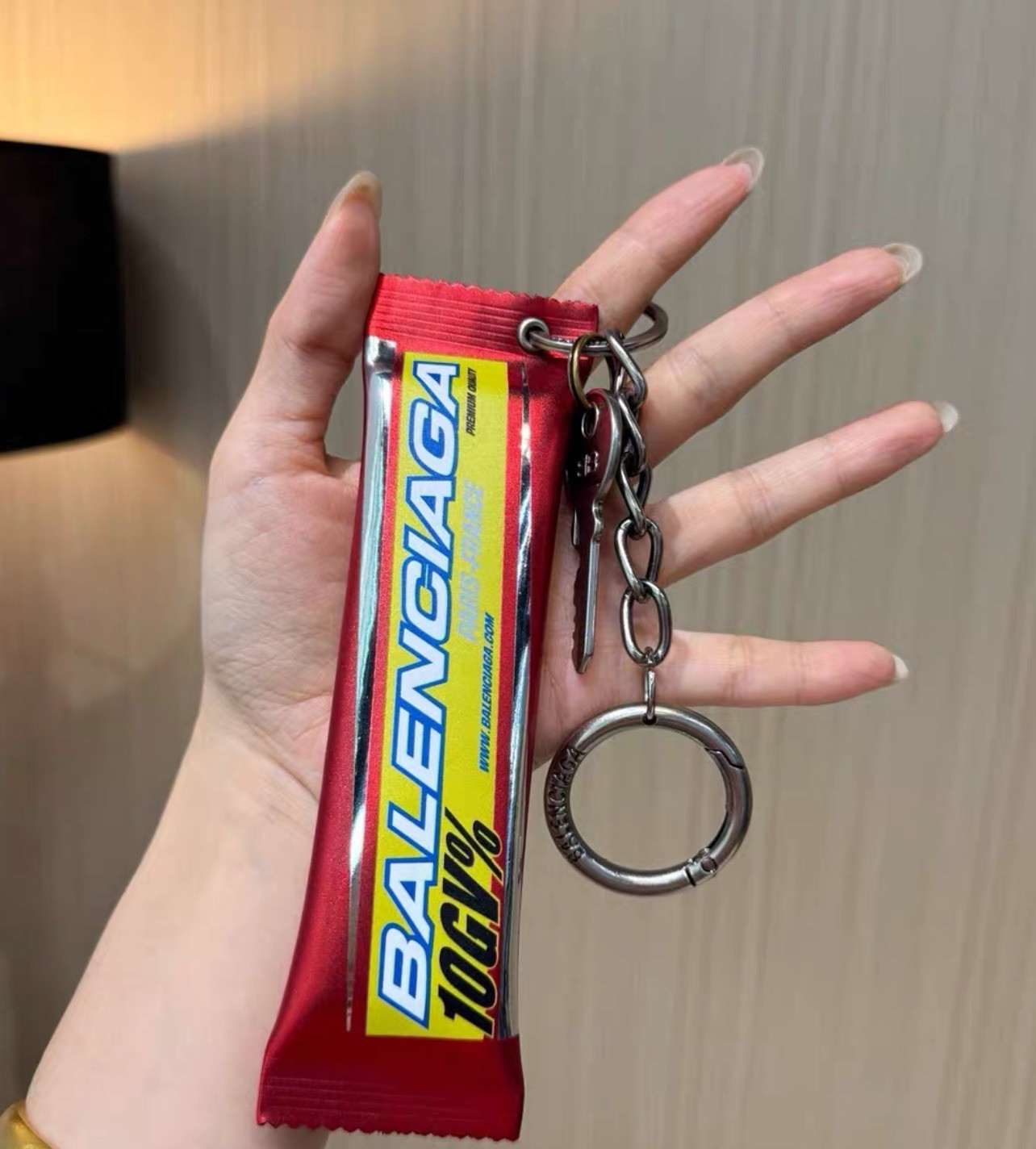 DEFECTIVE Balenciaga Energy Bar Keychain Bag Doll FW24 Limited Edition R G3D