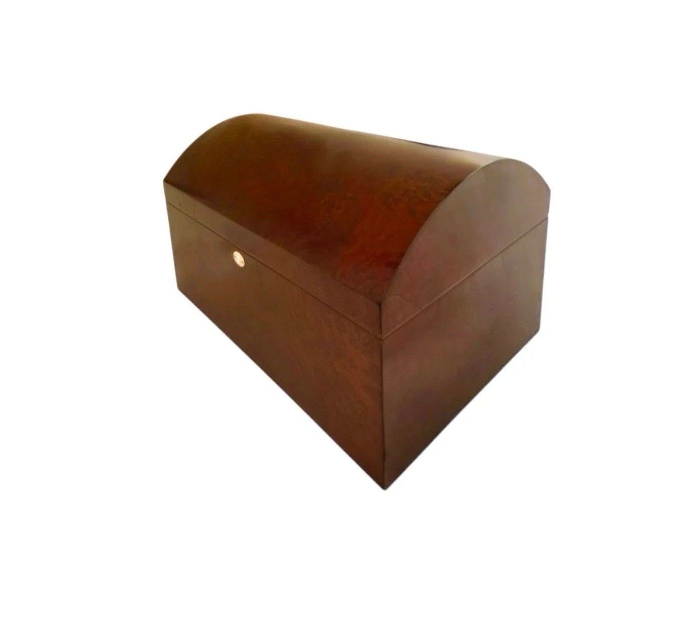 Vintage Humidor Burl Wood XL Dome Design 250 Cigar Capacity Spanish Cedar Trays