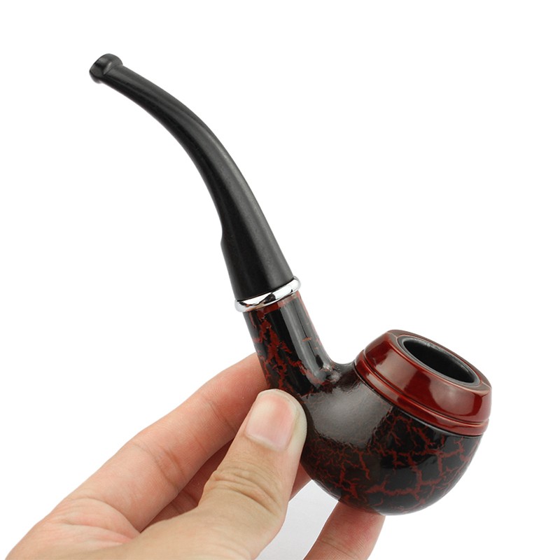 Durable Wooden Wood Smoking Pipe Tobacco Cigarettes Cigar Pipes Enchase Gift