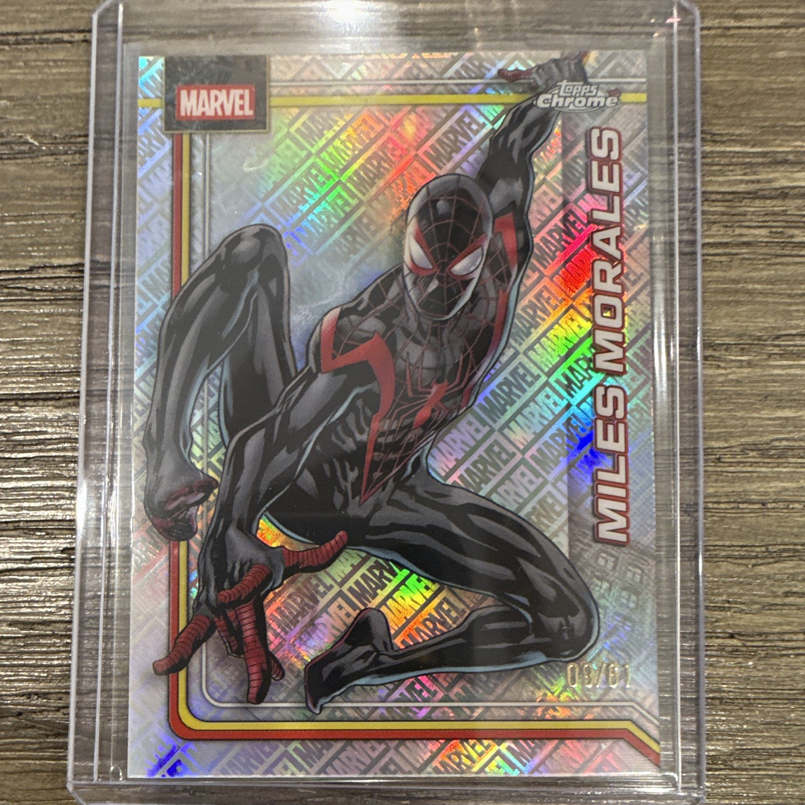 Topps 2026 Topps Chrome Marvel Miles Morales Spider-Man #078 Serial # 09/61