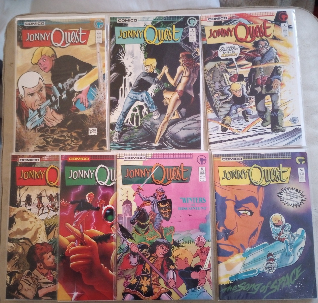 Comico Comics Jonny Quest Lot #1 2 4 6 7 8 10 12 14 Race Bannon Hadji Bandit
