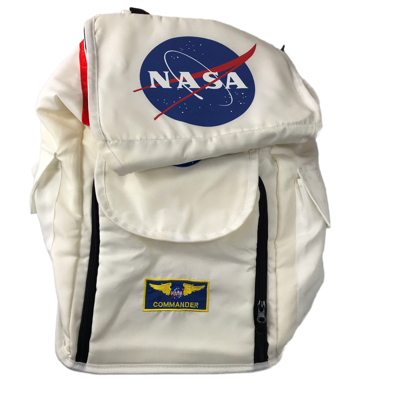 NASA White Backpack by AEROMAX. Youth. Kid. Costume.