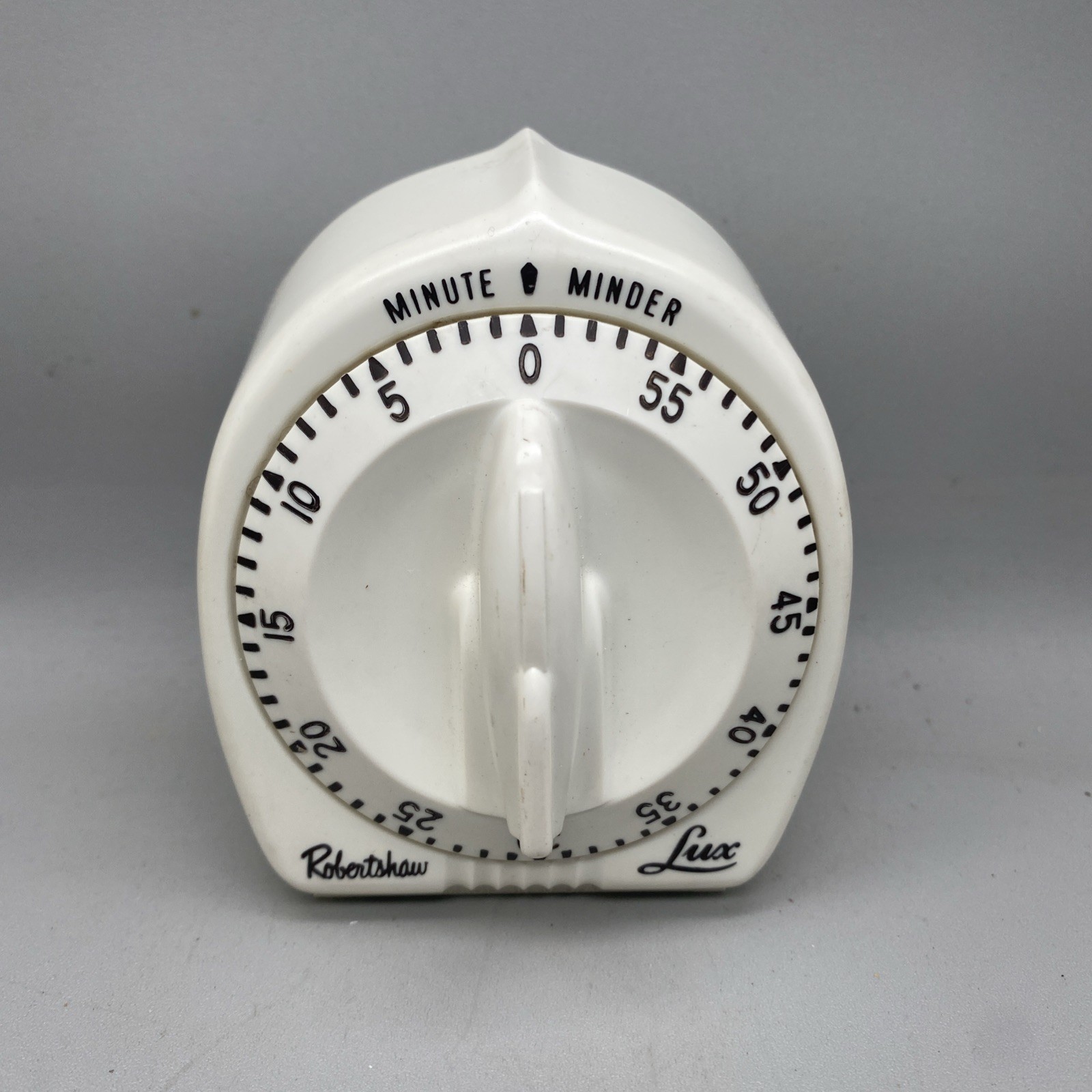 Vintage 1960s Robert Shaw Lux Minute Minder Kitchen Timer Rocket Timer Knob USA
