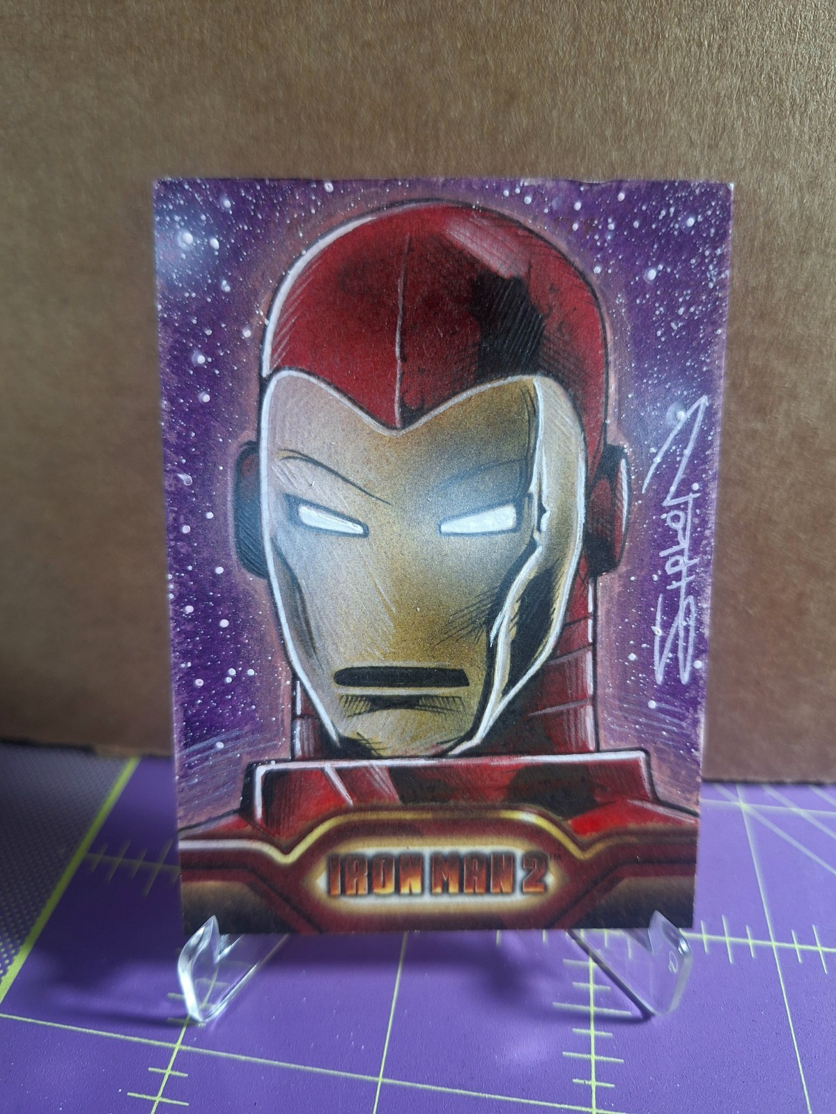 Upper Deck 2010 Marvel Iron Man 2 Artist Proof Sketch Card Randy Siplon  1/1