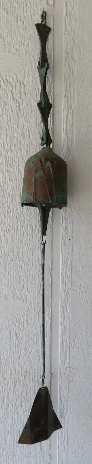 Vintage Paolo Soleri Cast Bronze Bell Wind Chime 