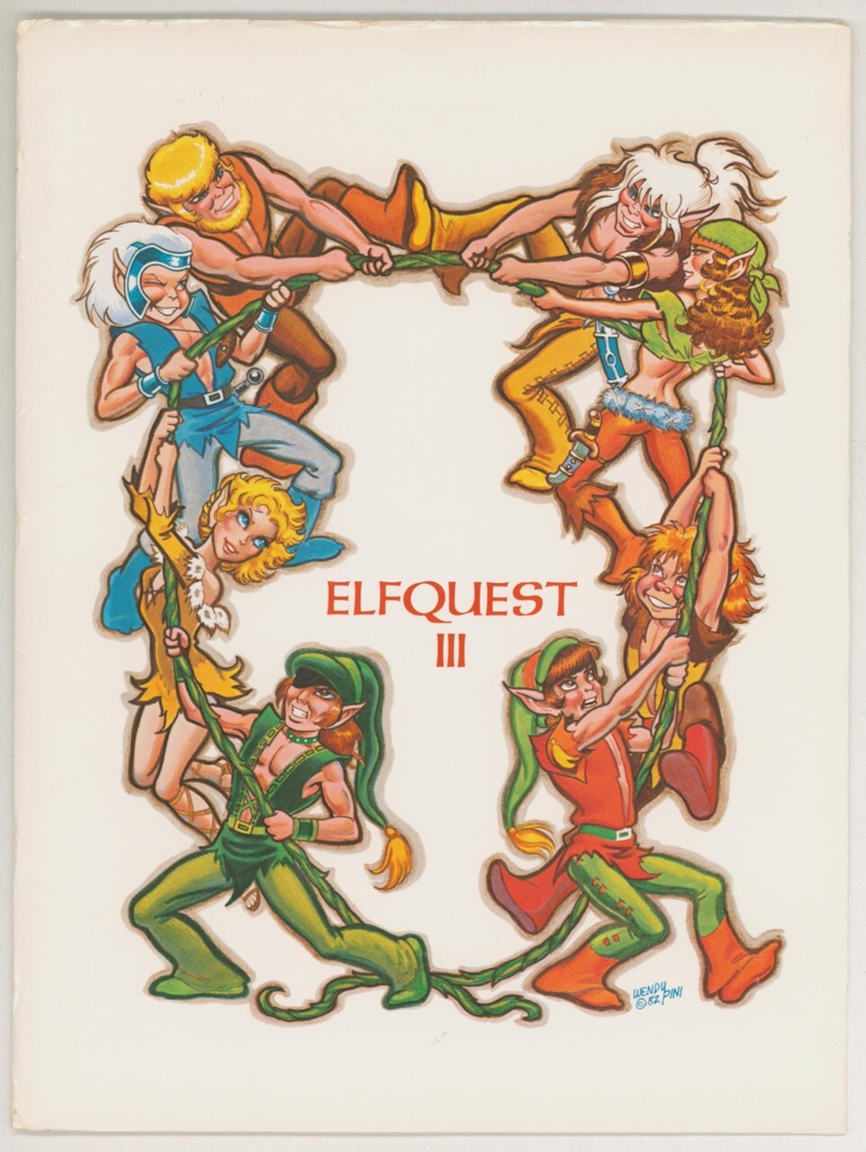 Wendy & Richard Pini ElfQuest Elf Quest Portfolio Cover ONLY ~ Cutter Skywise +