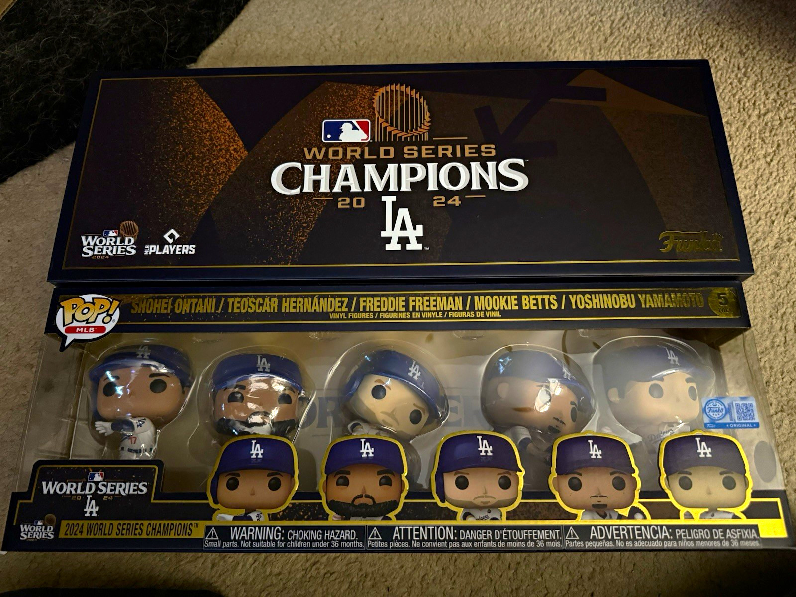 Funko Pop Vinyl MLB LA Dodgers 2024 World Series Champs 5-Pack Figures