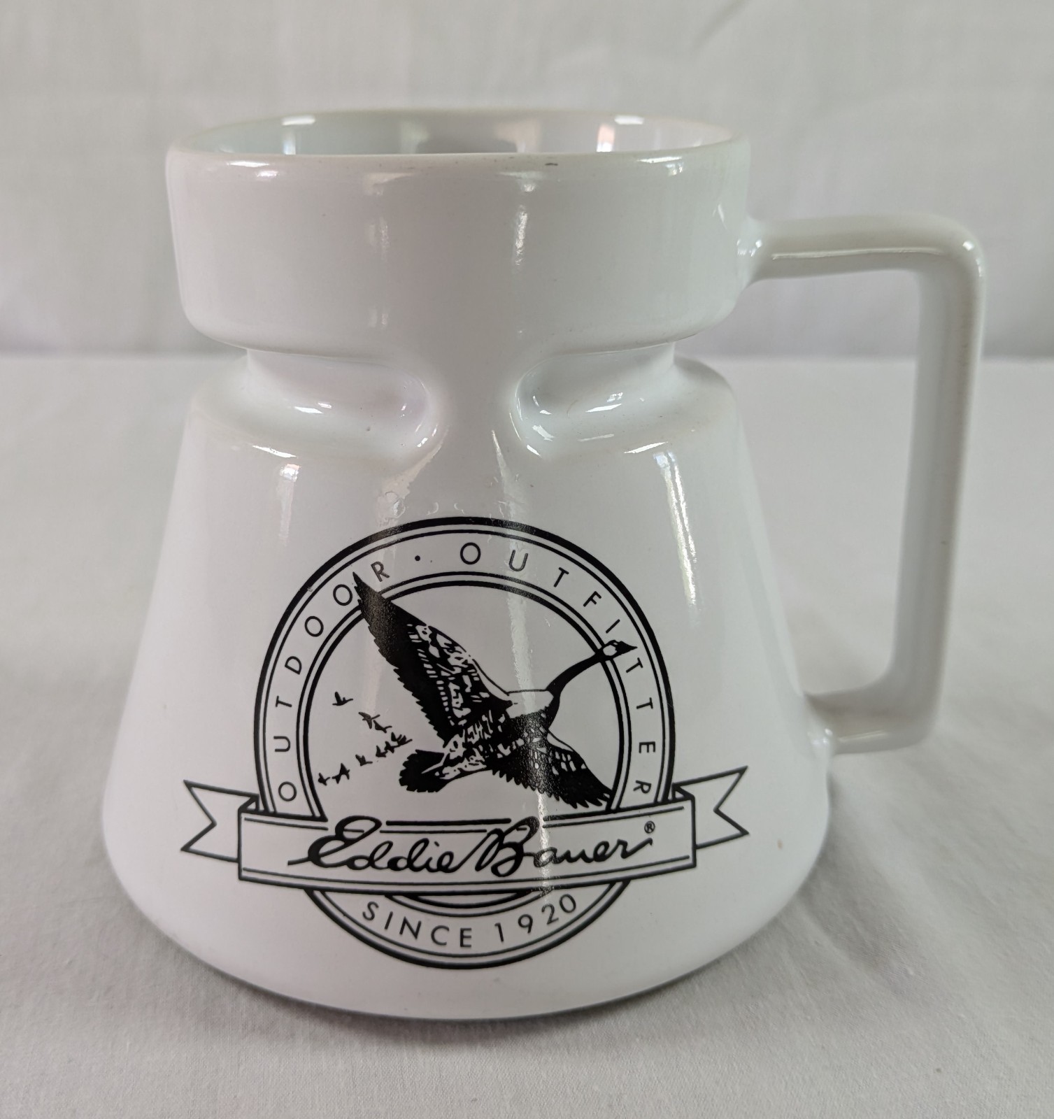 Vintage Eddie Bauer HOTJO Utility Travel MUG & LID #37853 Outfitters Goose Logo