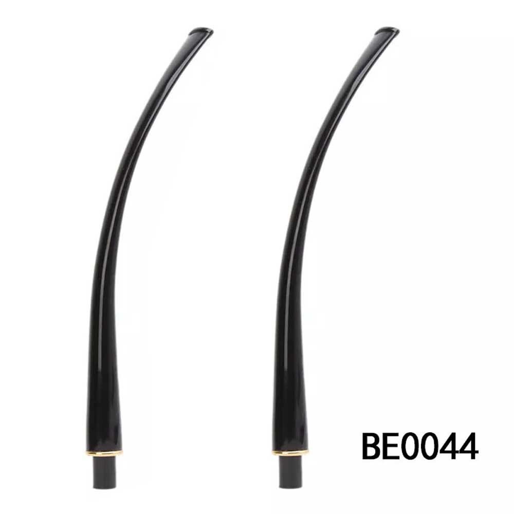 2pcs Smoking Pipe Mouthpiece Replacement For 9mm Stem Churchwarden Pipe Acrylic
