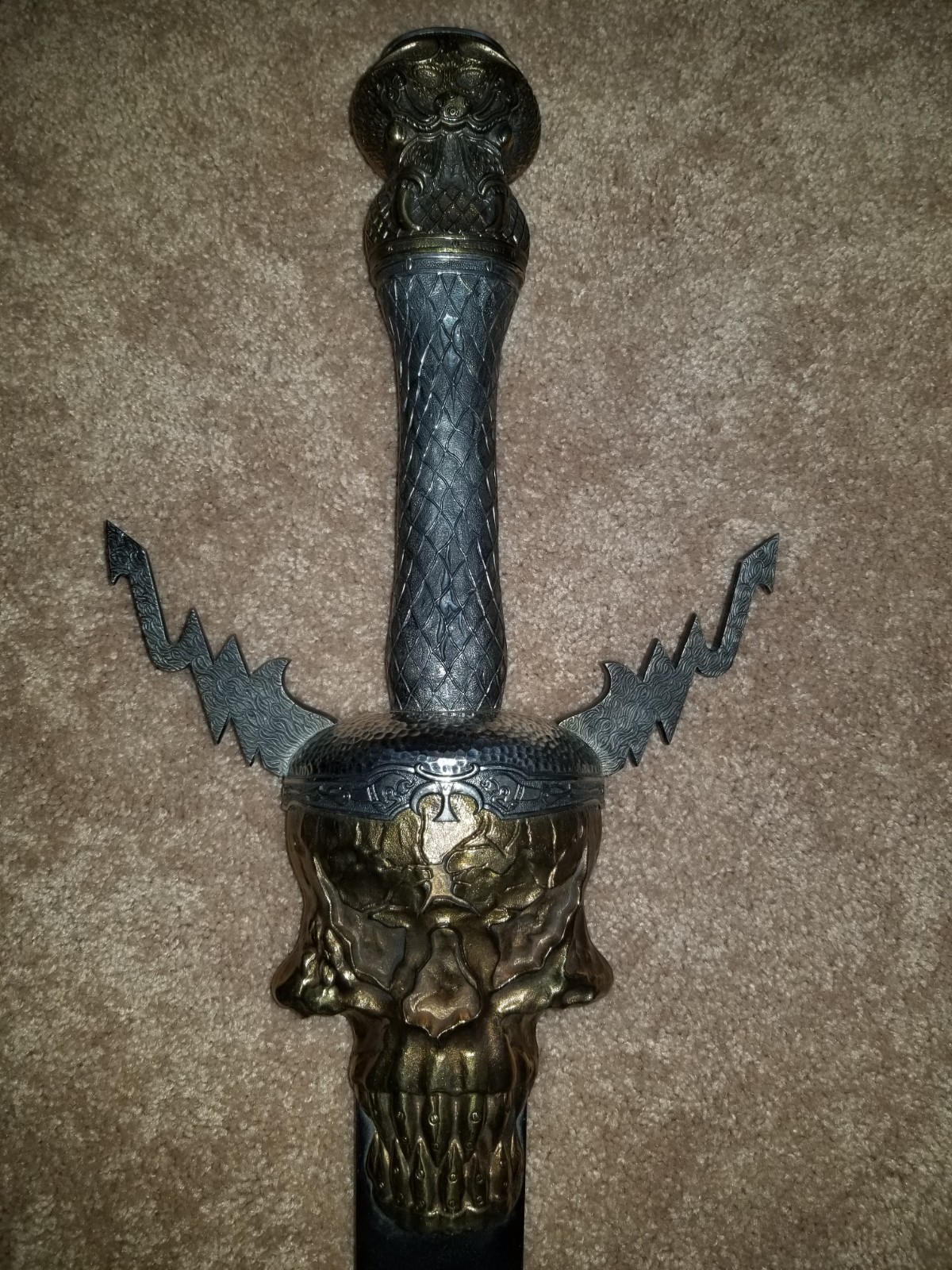 Sword w/skull hilt 5 foot long