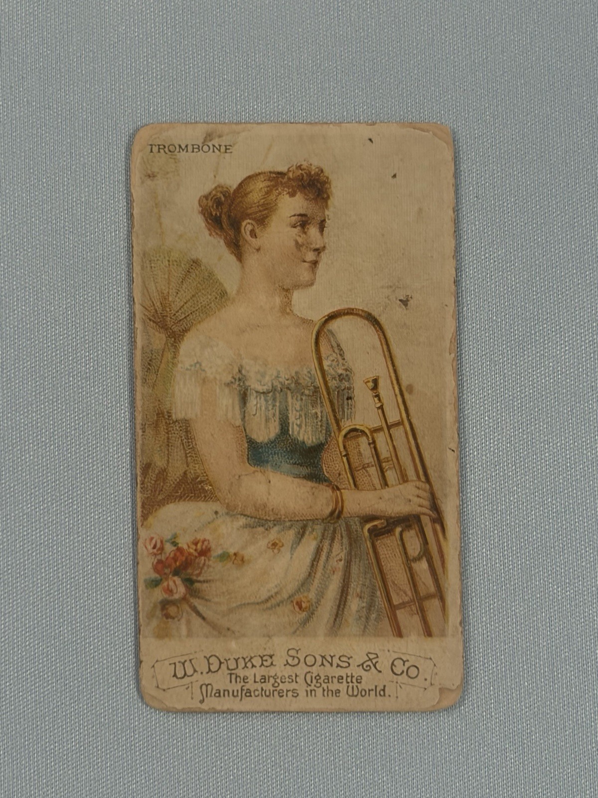 1888 N82 Duke's Cigarettes Musical Instruments Trombone PR