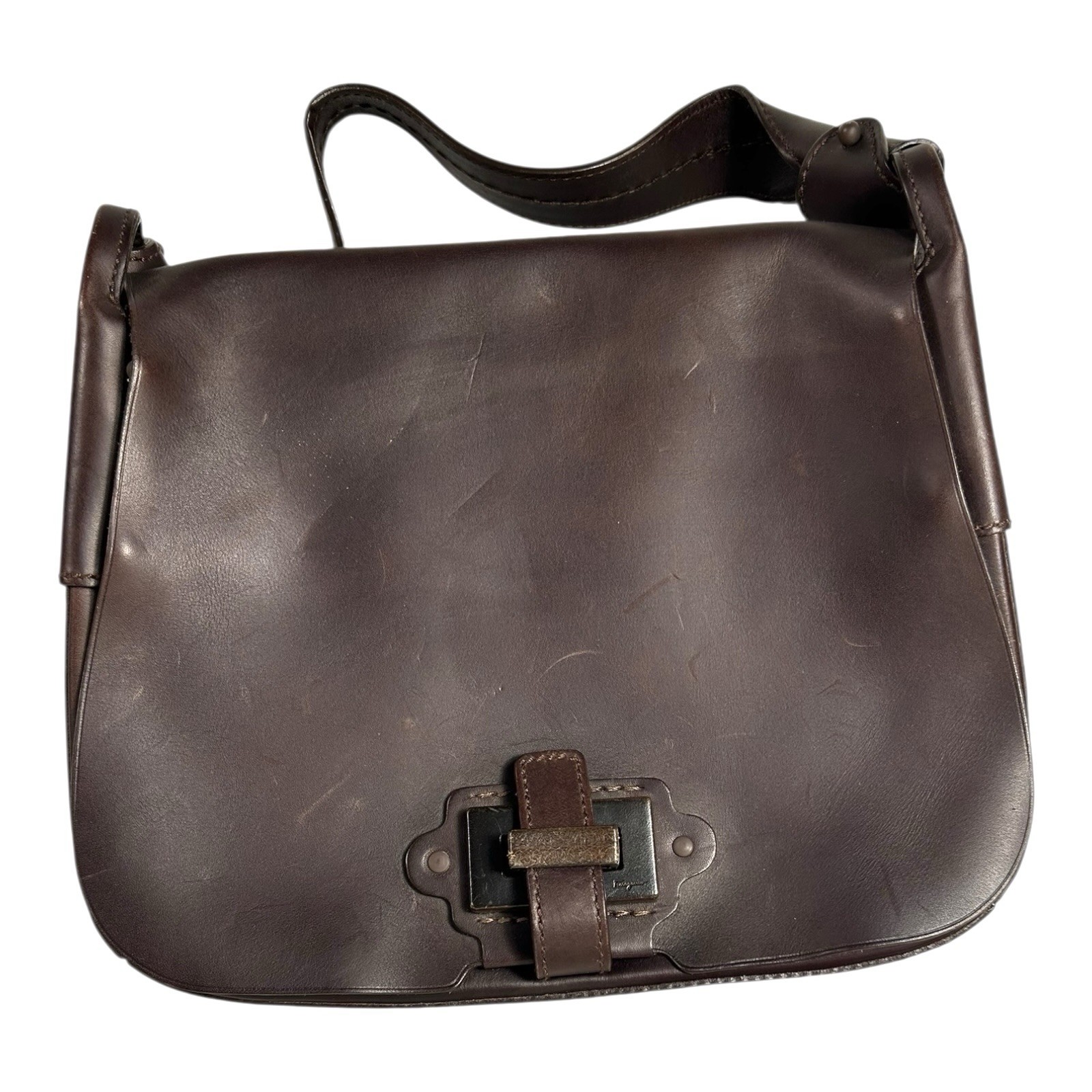 Genuine Salvatore Ferragamo Leather Purse AU-21 7463