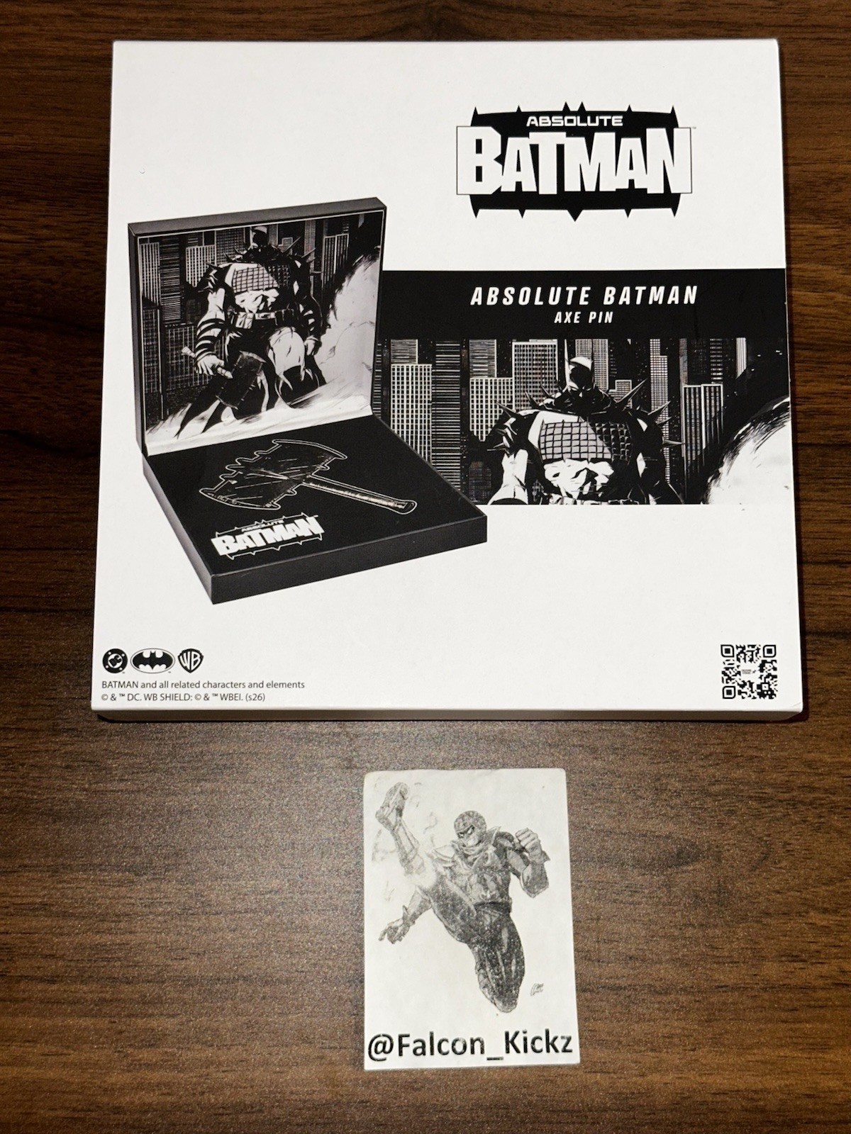 DC Comics Absolute Batman Axe Pin NYCC 2026 Exclusive In Hand Ships Today