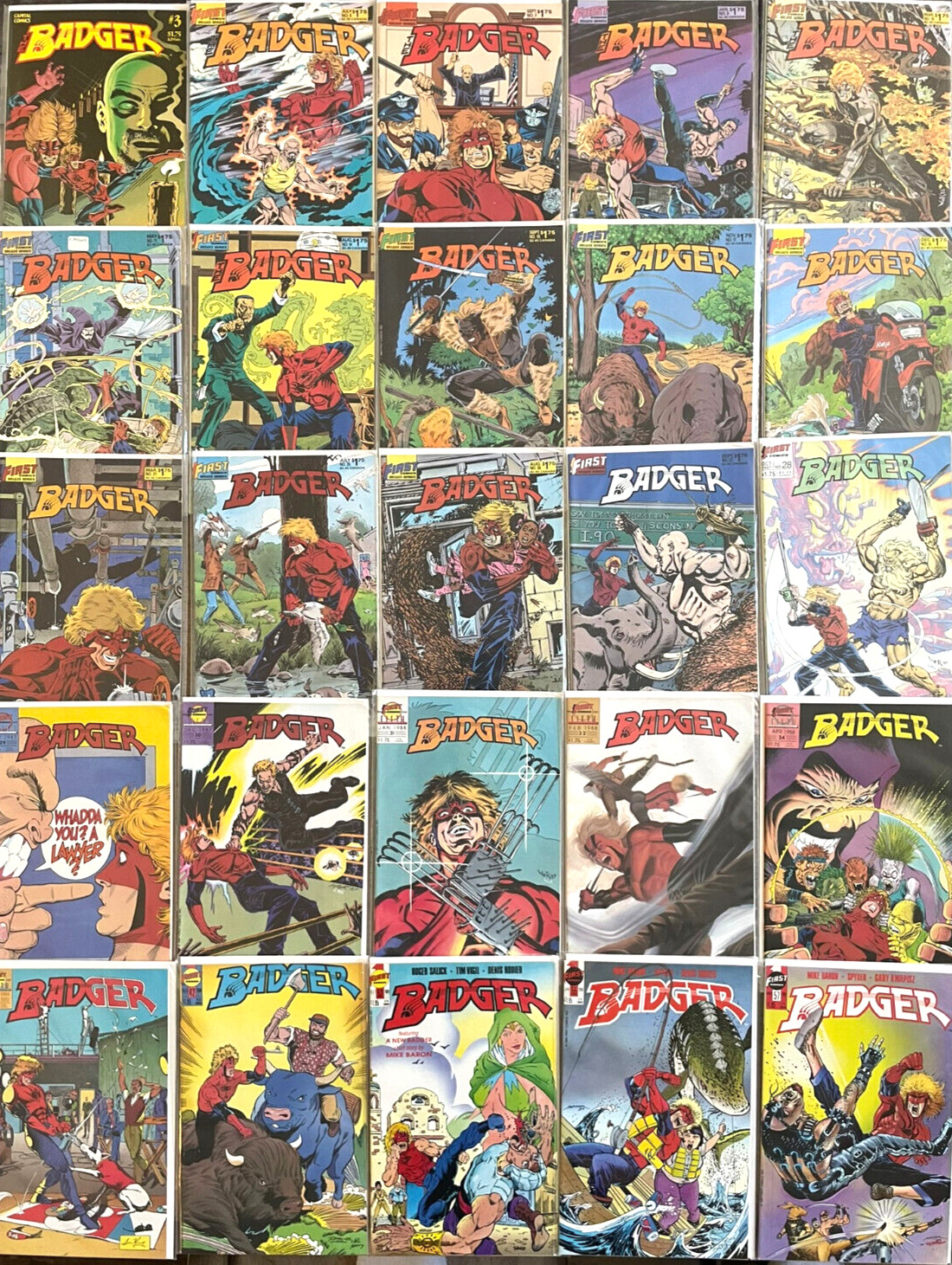 Badger Comics Big  lot of (25) 1983 Vol 1 Capital & FIRST Comics - Indie Books