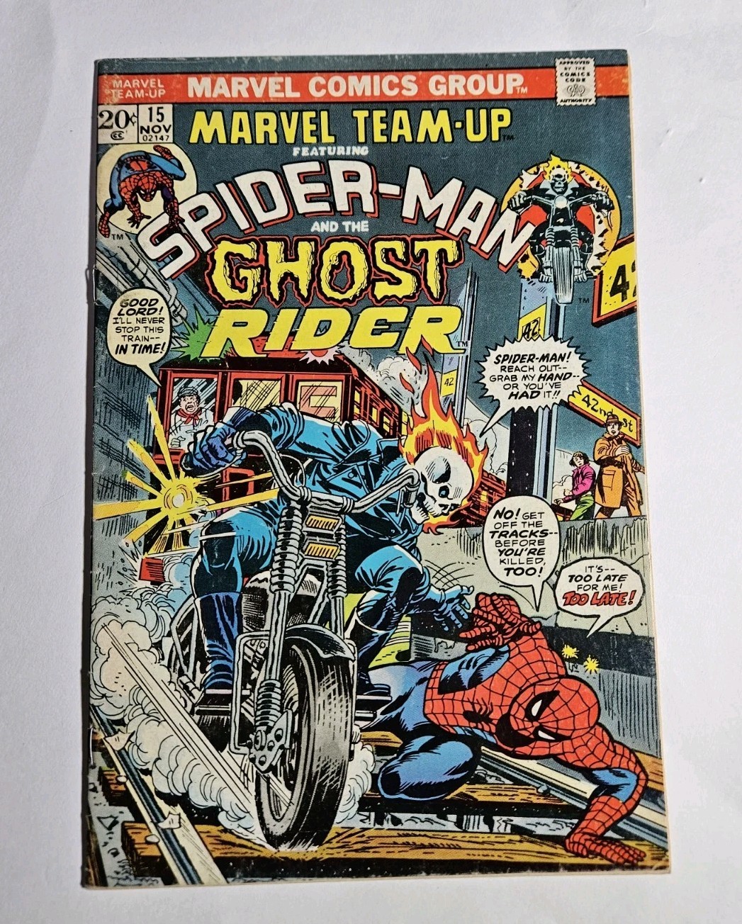 Marvel Team-Up #15 Spider-Man And Ghost Rider (1972 1st Series) 1st appear. Orb Marvel Team-Up #15 Spider-Man And Ghost Rider (1972 1st Series) 1st appear. Orb