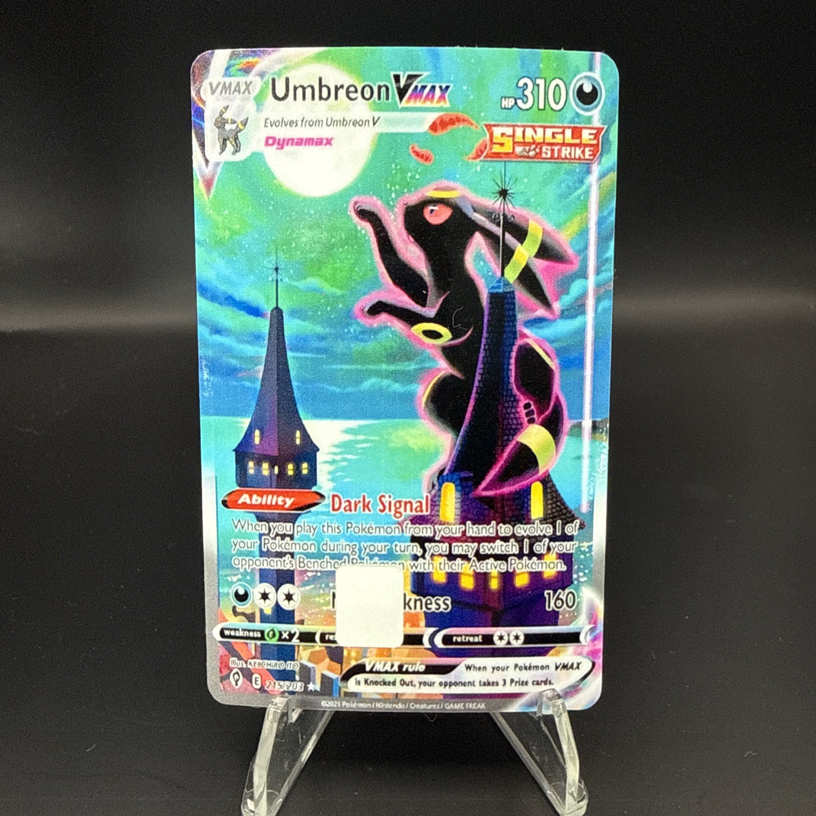 Umbreon Vmax Gloss Debit Card Skin Sticker
