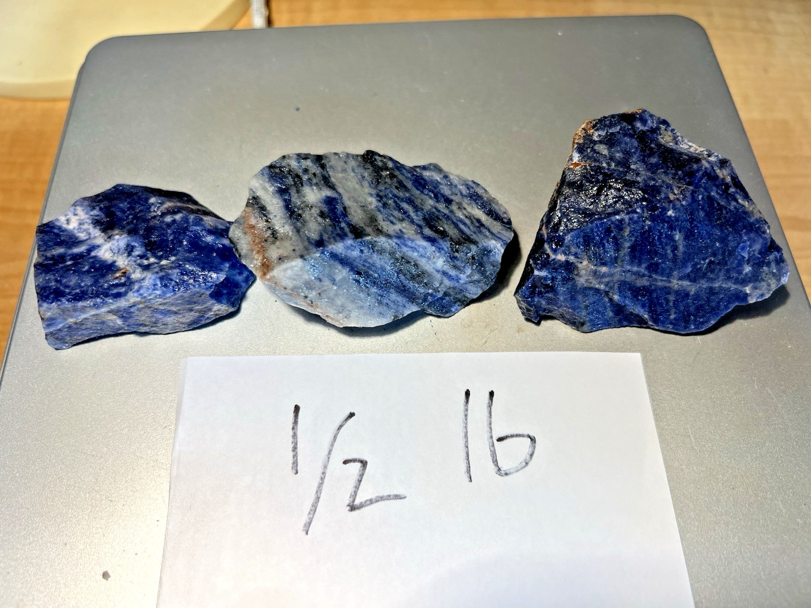 Rough Blue-Violet Sodalite Lapidary Grade or as Display     1/2 Lb.+
