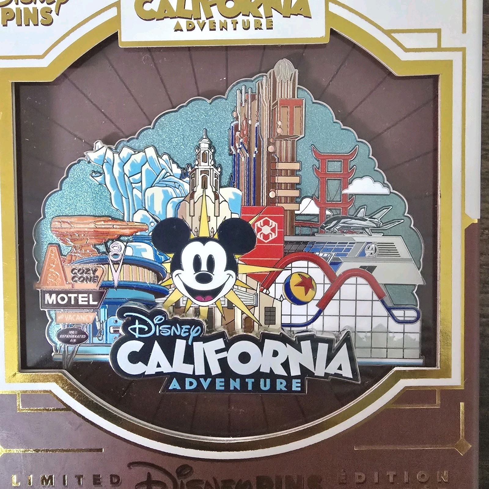 2026 Disney California Adventure Mini Jumbo Pin LE 3000 Mickey DCA Exclusive